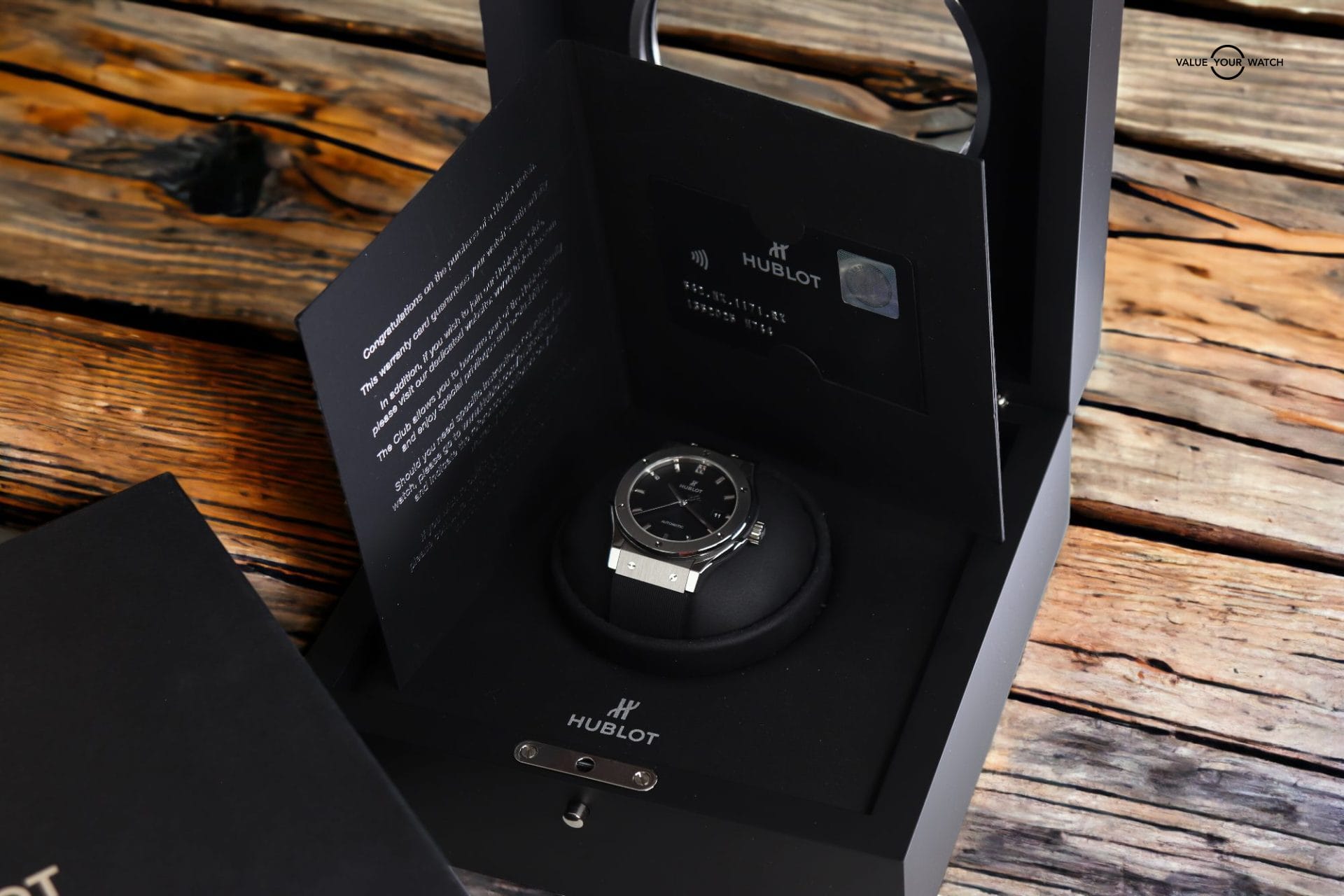 Hublot Classic Fusion Titanium Men's Black Automatic 42mm Date Watch MSRP $7600 - Image 12