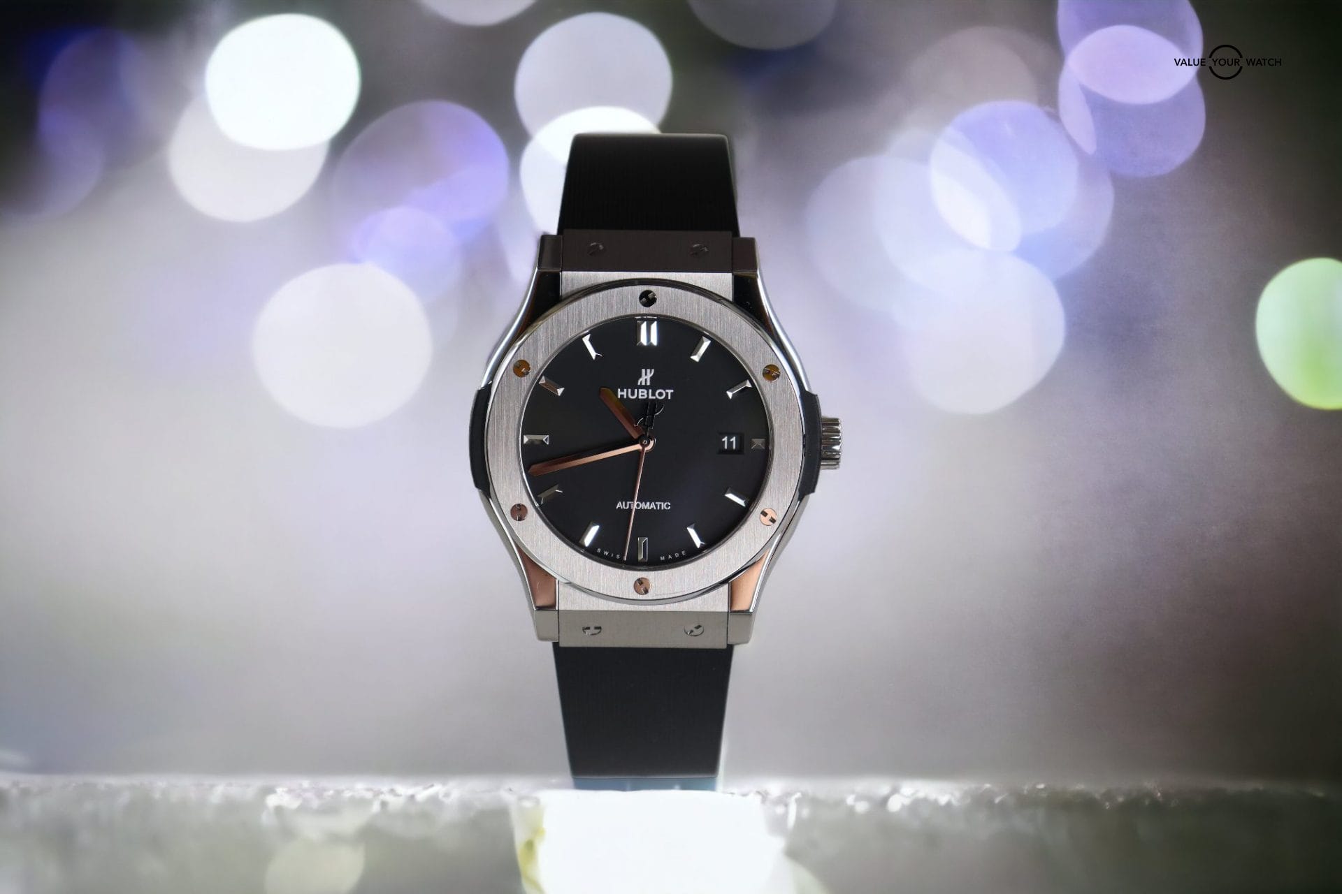 Hublot Classic Fusion Titanium Men's Black Automatic 42mm Date Watch MSRP $7600 - Image 13
