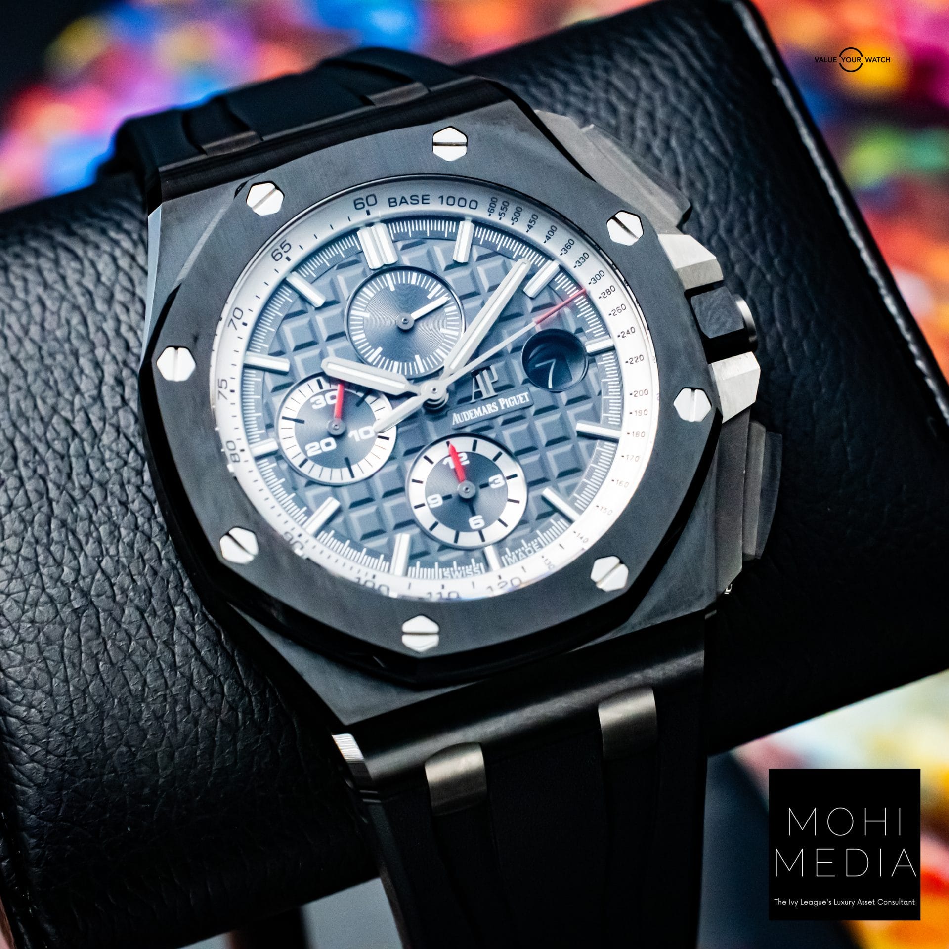 Audemars Piguet Royal Oak Offshore 44mm AP Black Ceramic Grey 26405CE FULL SET - Image 11