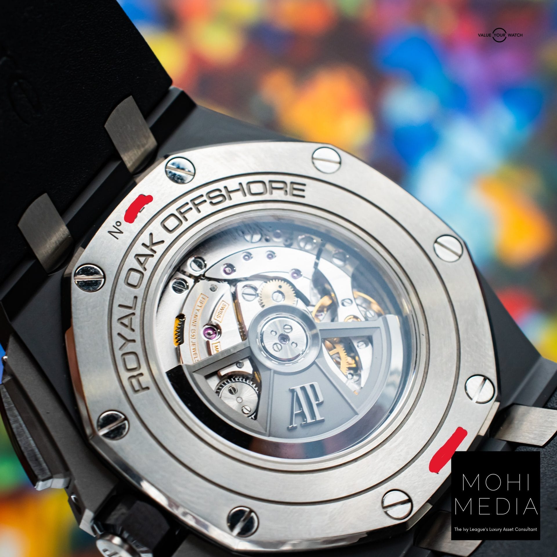 Audemars Piguet Royal Oak Offshore 44mm AP Black Ceramic Grey 26405CE FULL SET - Image 10