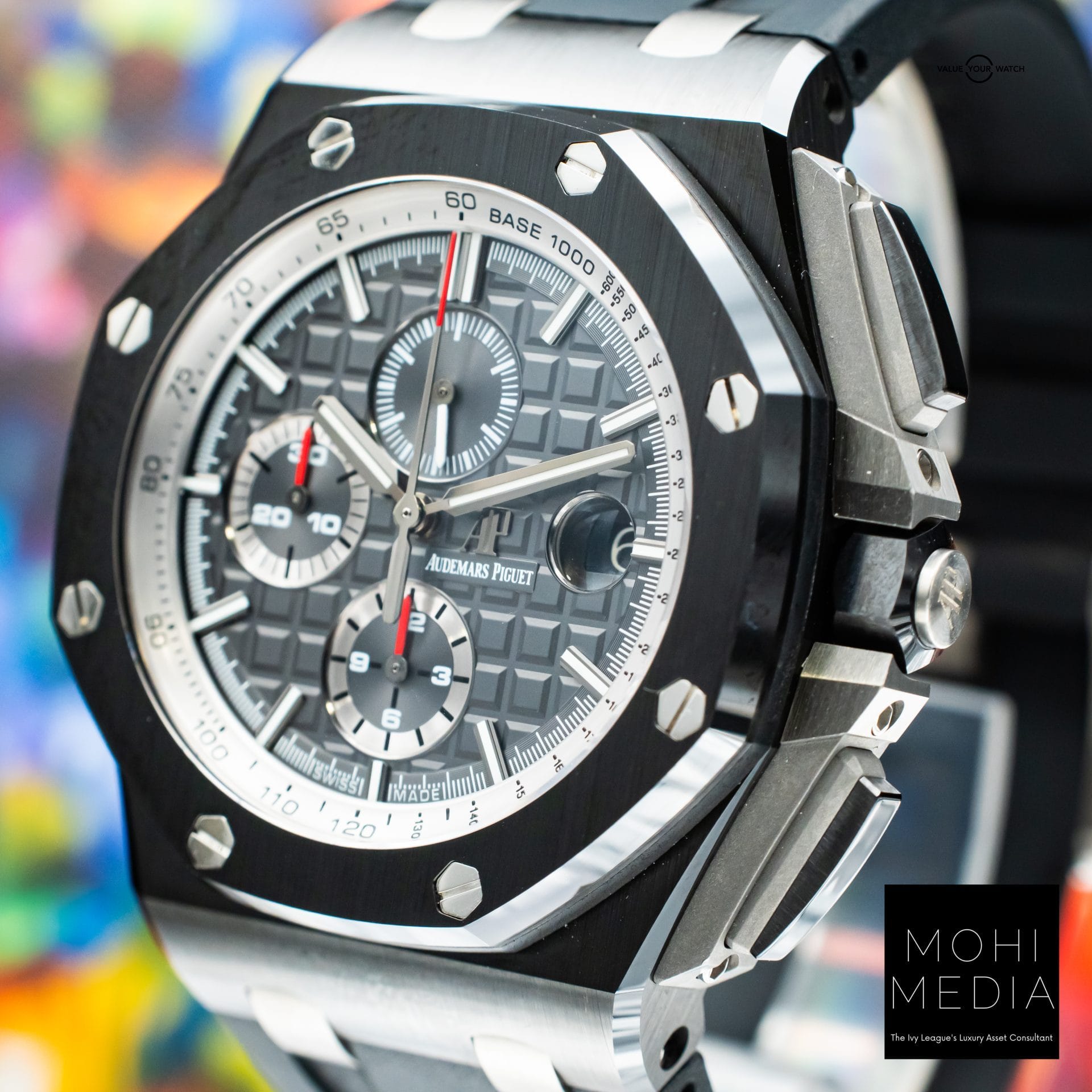 Audemars Piguet Royal Oak Offshore 44mm AP Black Ceramic Grey 26405CE FULL SET - Image 8