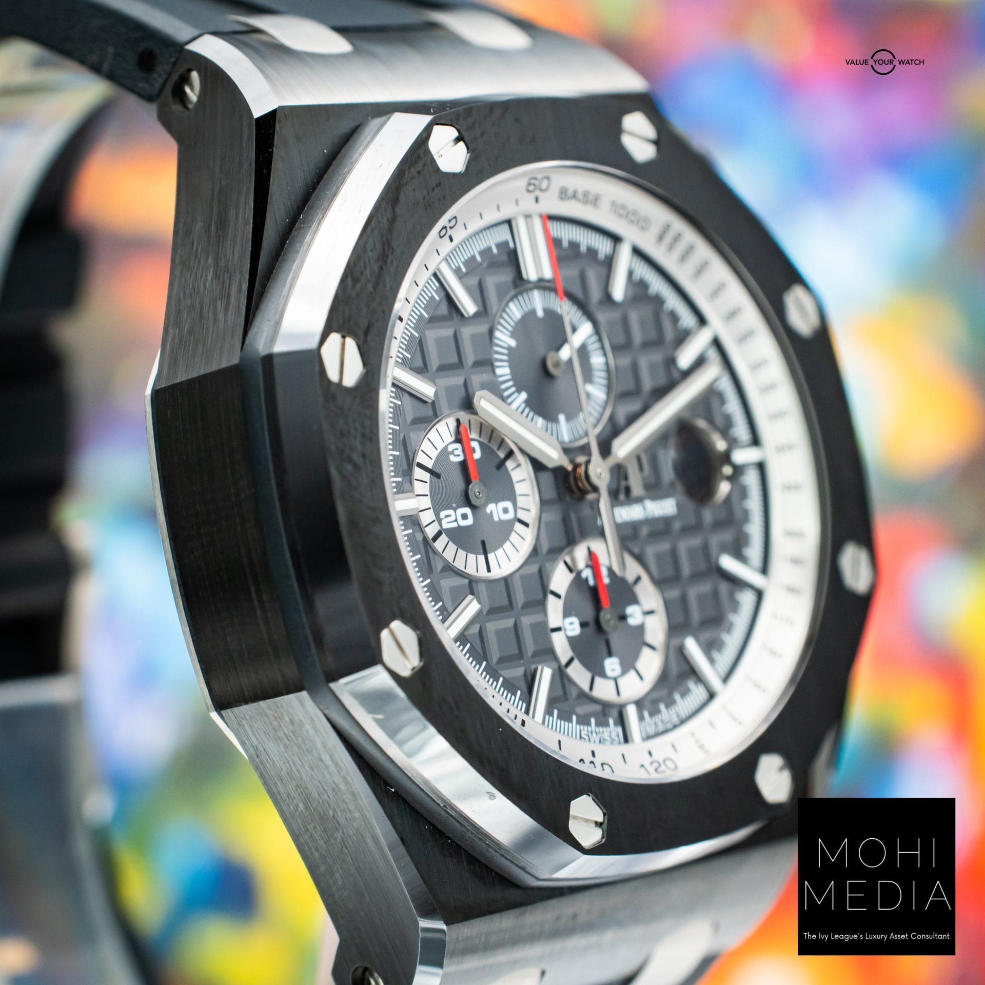 Audemars Piguet Royal Oak Offshore 44mm AP Black Ceramic Grey 26405CE FULL SET - Image 7