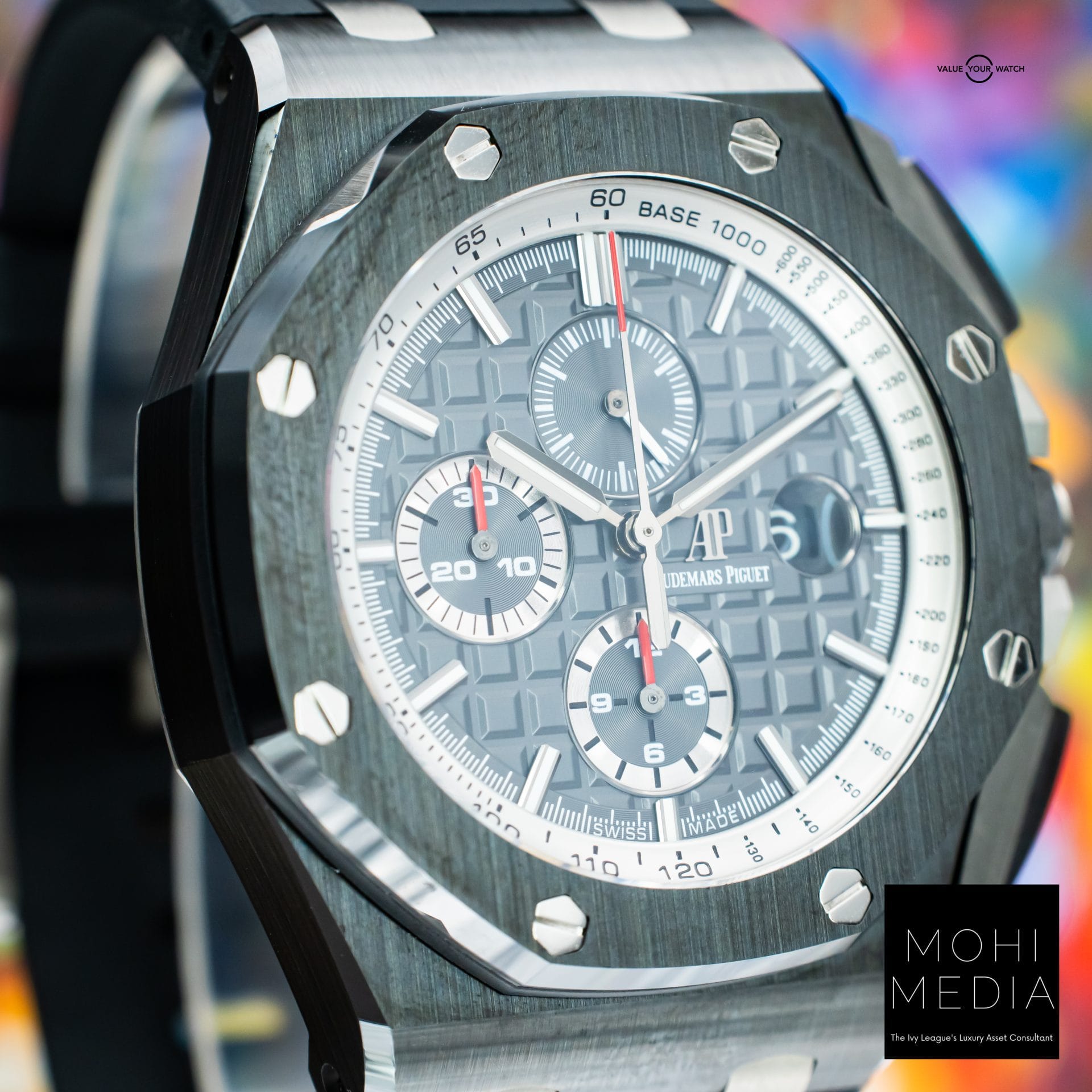 Audemars Piguet Royal Oak Offshore 44mm AP Black Ceramic Grey 26405CE FULL SET - Image 5