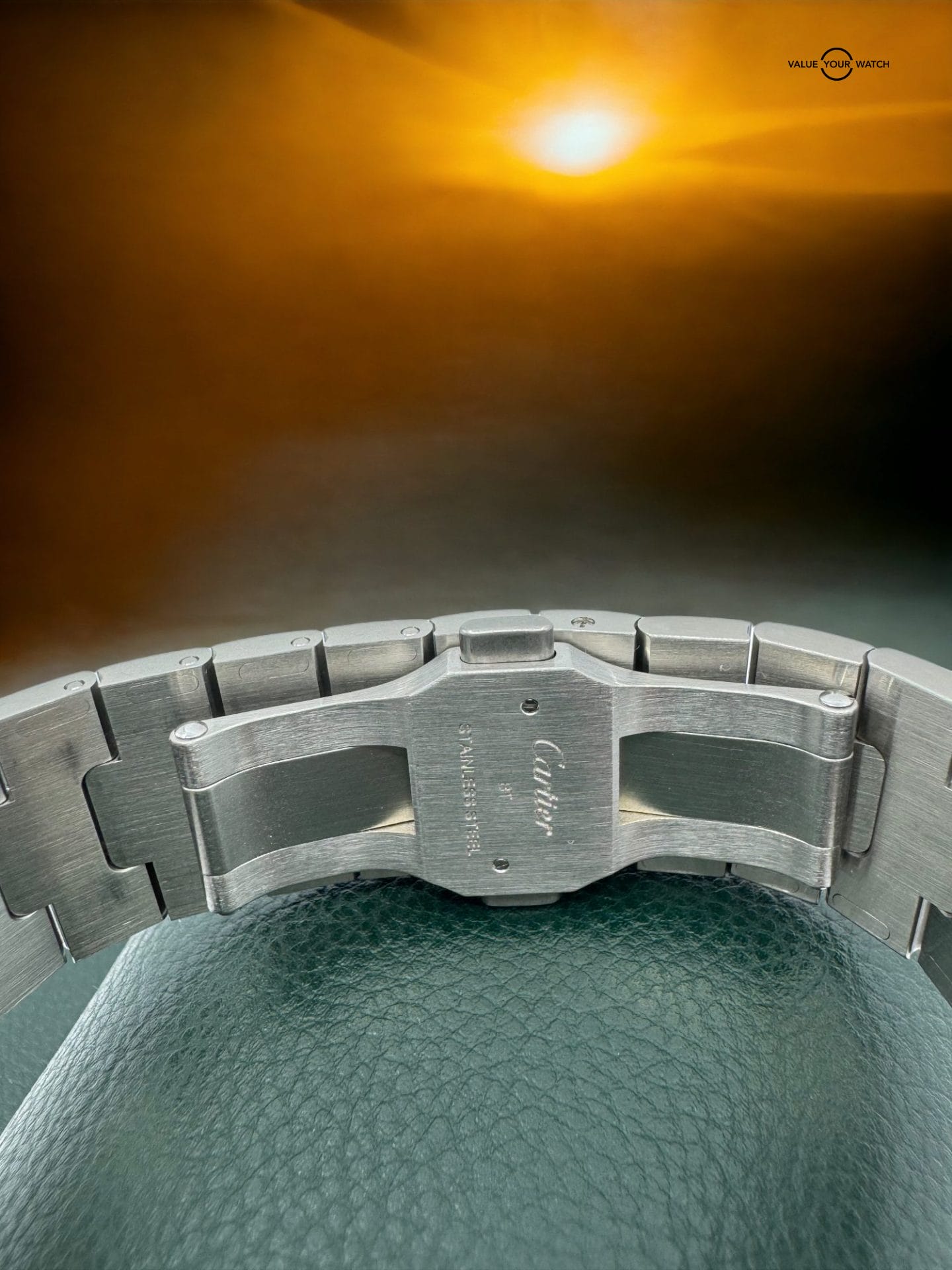 Cartier Santos Large Two Tone Steel & 18K Yellow Gold Automatic White Roman Dial - Image 13