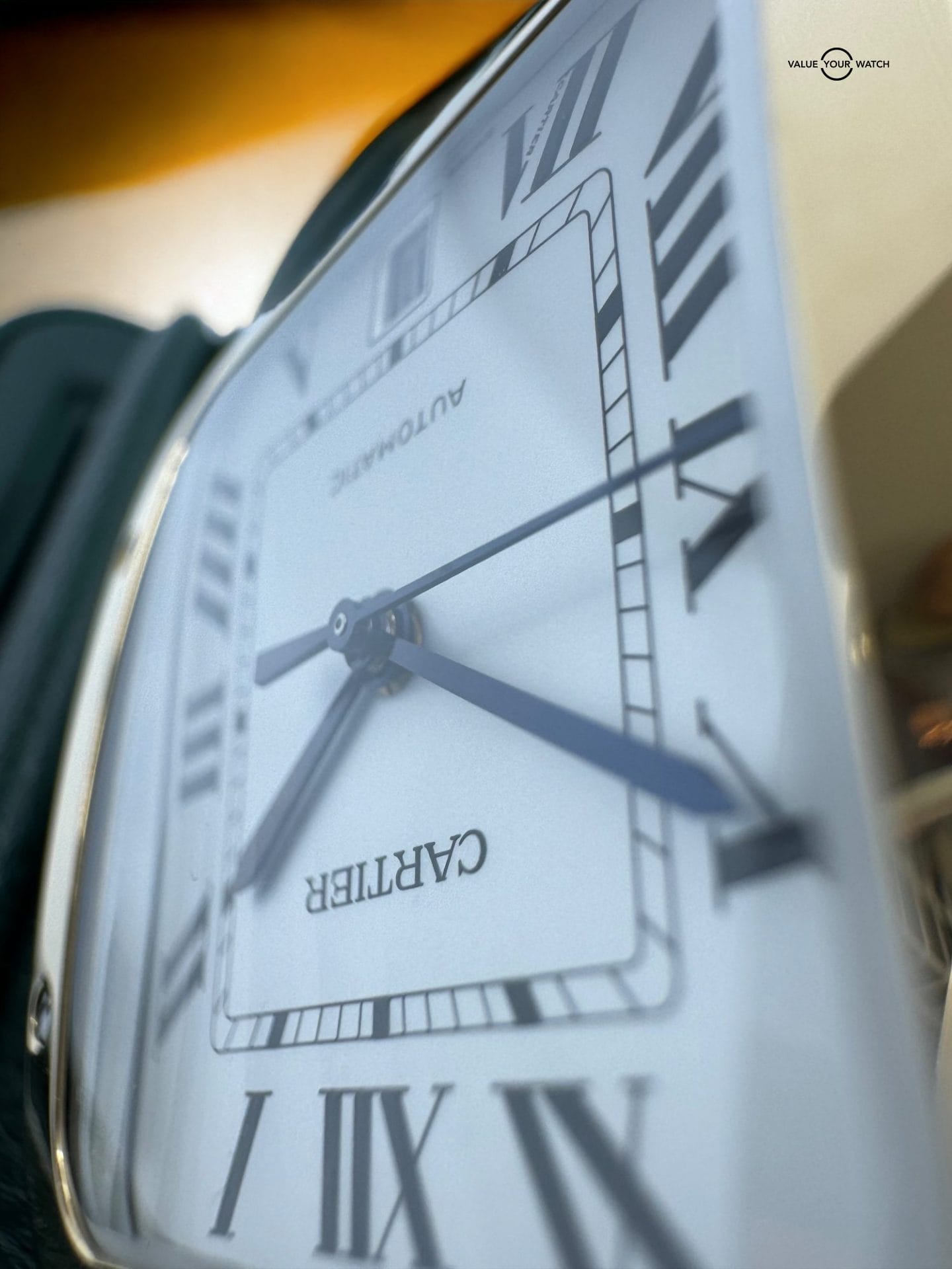 Cartier Santos Large Two Tone Steel & 18K Yellow Gold Automatic White Roman Dial - Image 5