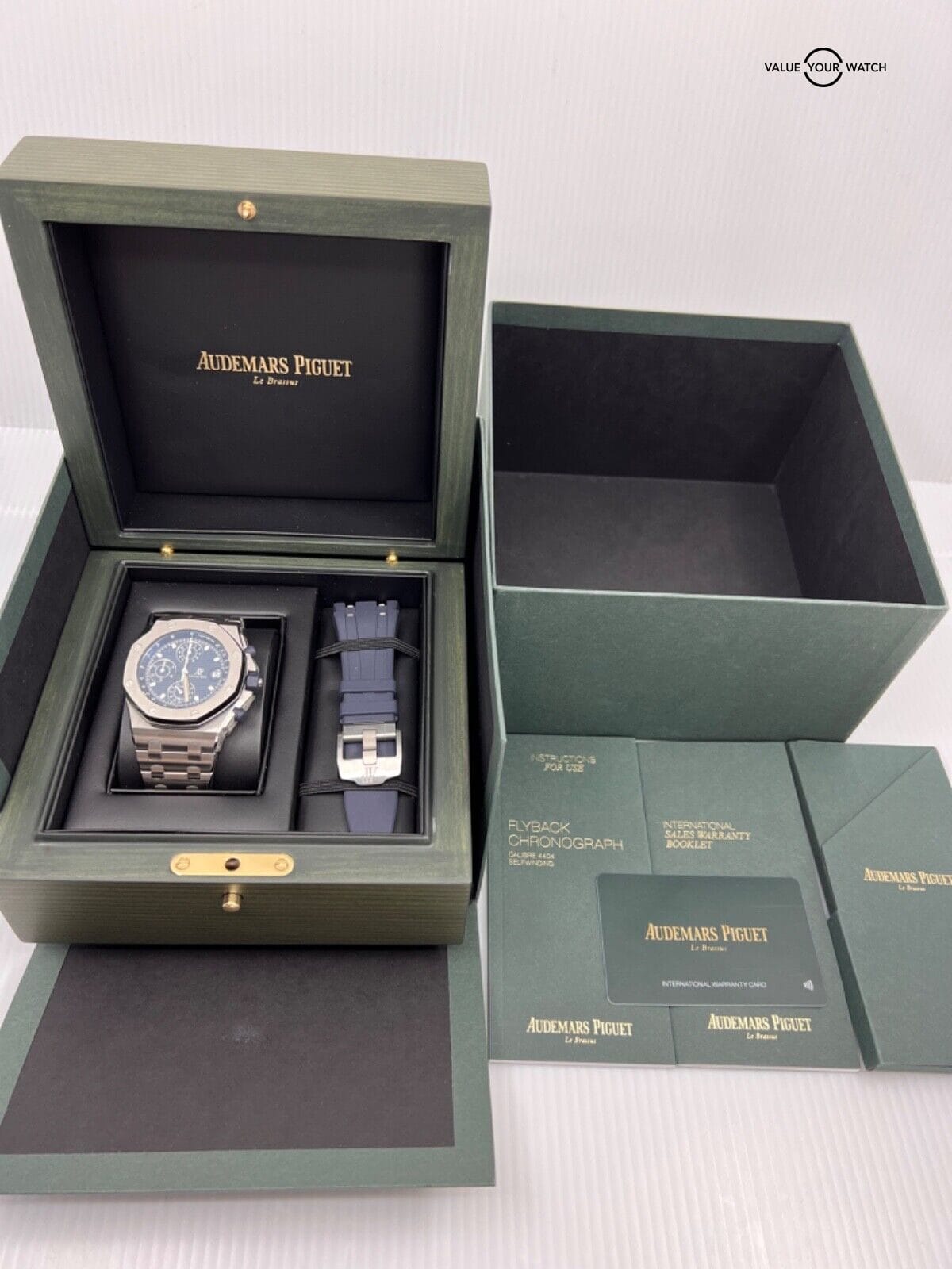 2023 New Audemars Piguet Royal Oak Offshore Flyback Chronograph Blue Dial Steel - Image 2