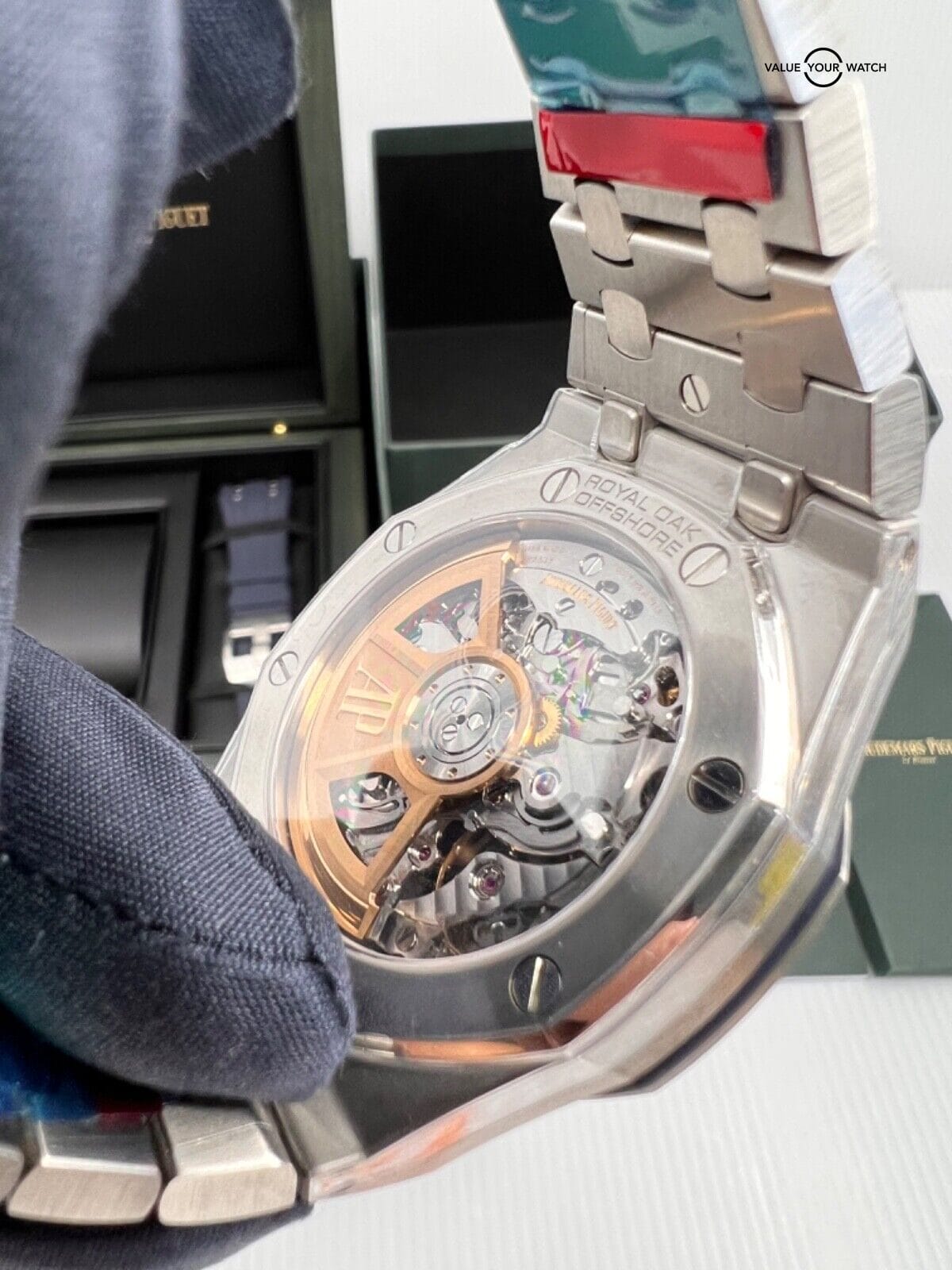 2023 New Audemars Piguet Royal Oak Offshore Flyback Chronograph Blue Dial Steel - Image 3