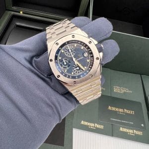 2023 New Audemars Piguet Royal Oak Offshore Flyback Chronograph Blue Dial Steel