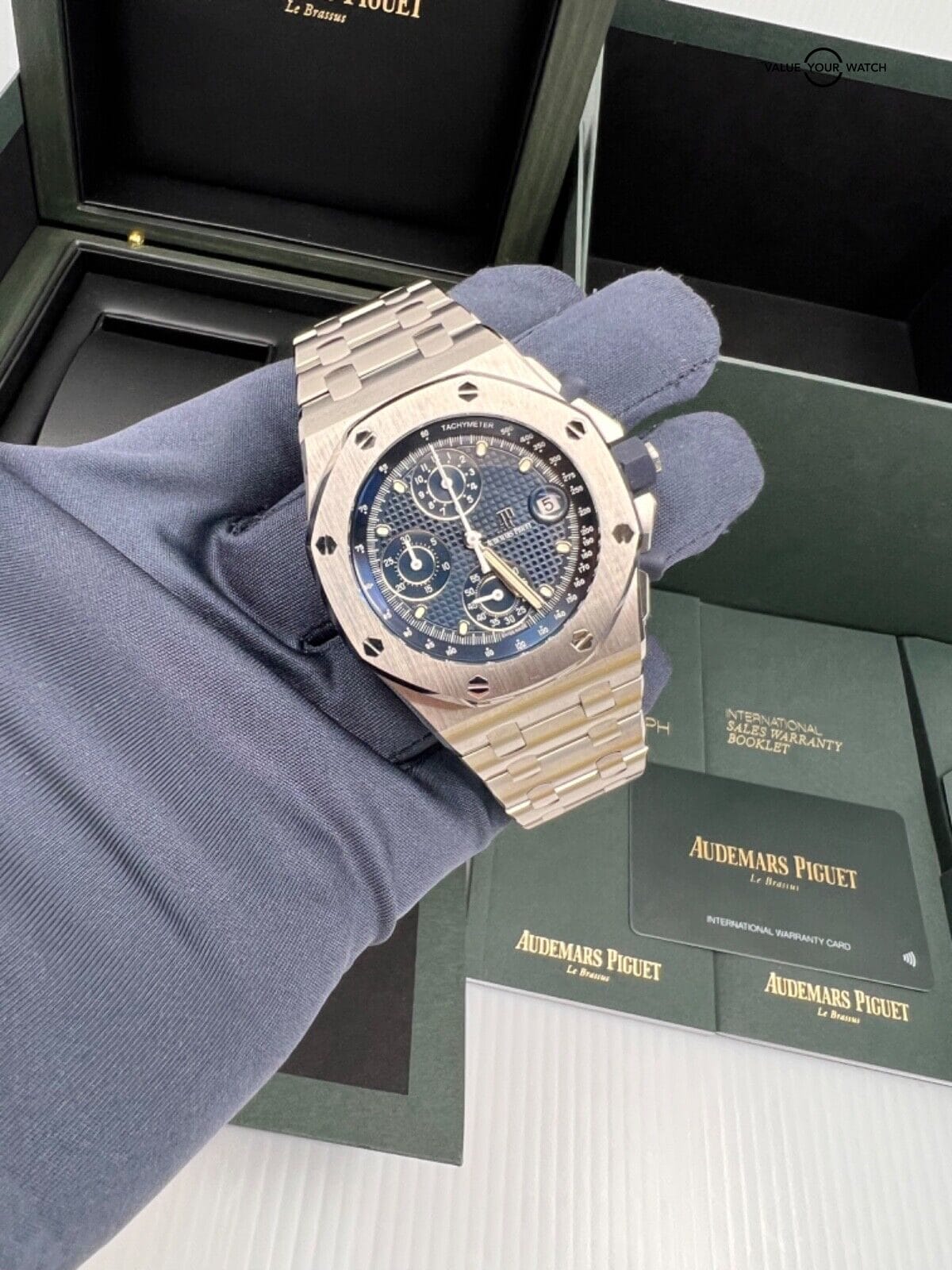 2023 New Audemars Piguet Royal Oak Offshore Flyback Chronograph Blue Dial Steel