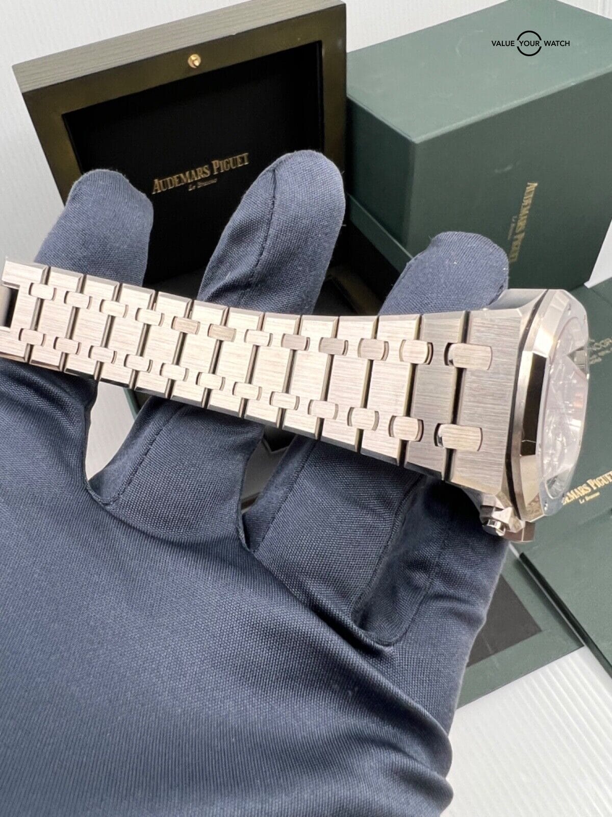 2022 Audemars Piguet Royal Oak "50th Anniversary" 41mm Steel Blue Dial Chrono - Image 5