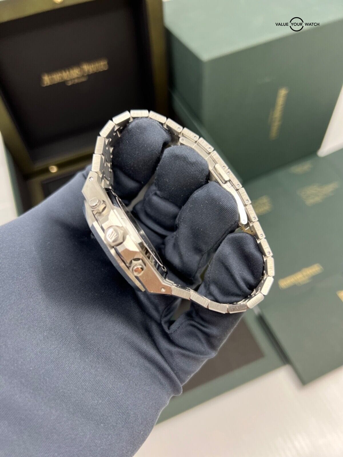 2022 Audemars Piguet Royal Oak "50th Anniversary" 41mm Steel Blue Dial Chrono - Image 6