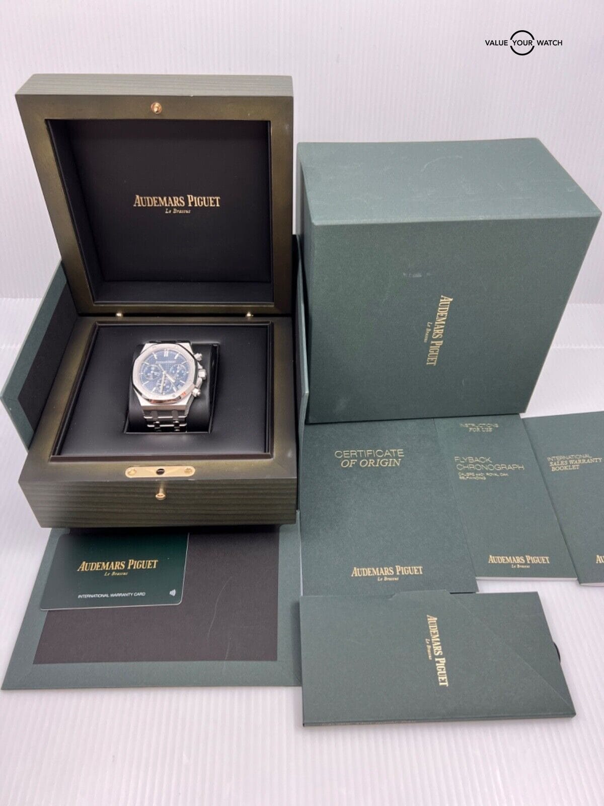 2022 Audemars Piguet Royal Oak "50th Anniversary" 41mm Steel Blue Dial Chrono - Image 7