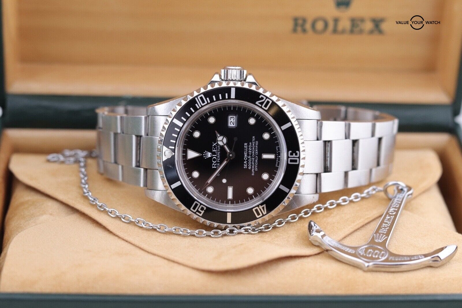 1995 Rolex Sea-Dweller 16600 Complete Set | Black Dial Oyster Steel Bracelet - Image 13