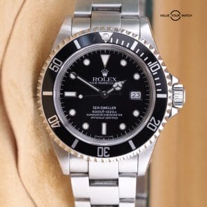 1995 Rolex Sea-Dweller 16600 Complete Set | Black Dial Oyster Steel Bracelet
