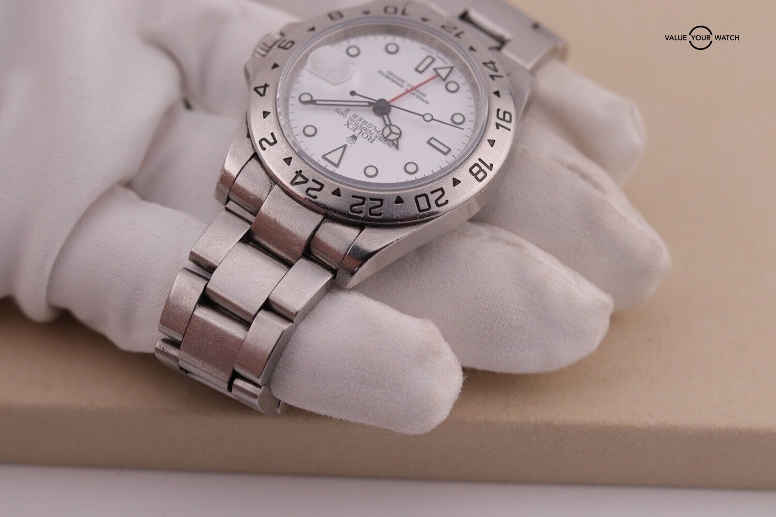 Rolex Explorer II 16570 Polar w/ Engraved Rehaut x Calibre 3186 - Image 10