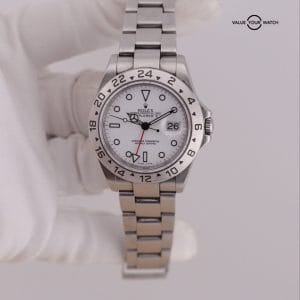 Rolex Explorer II 16570 Polar w/ Engraved Rehaut x Calibre 3186