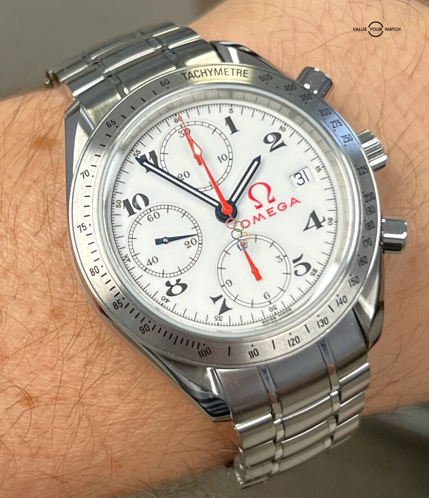 Omega Speedmaster Date Olympic Games 323.10.40.40.04.00 BOXES/PAPERS! - Image 2