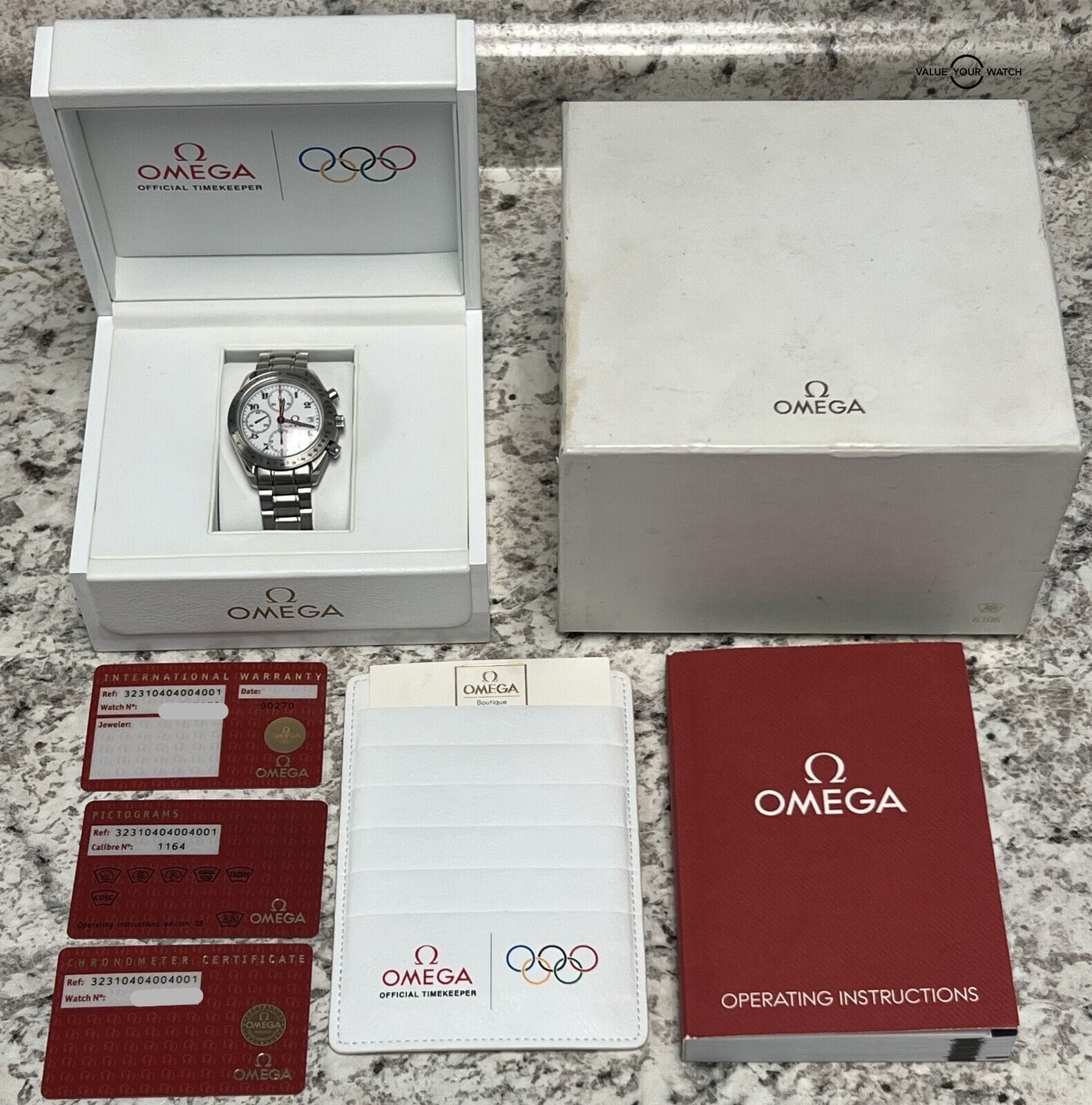 Omega Speedmaster Date Olympic Games 323.10.40.40.04.00 BOXES/PAPERS! - Image 5