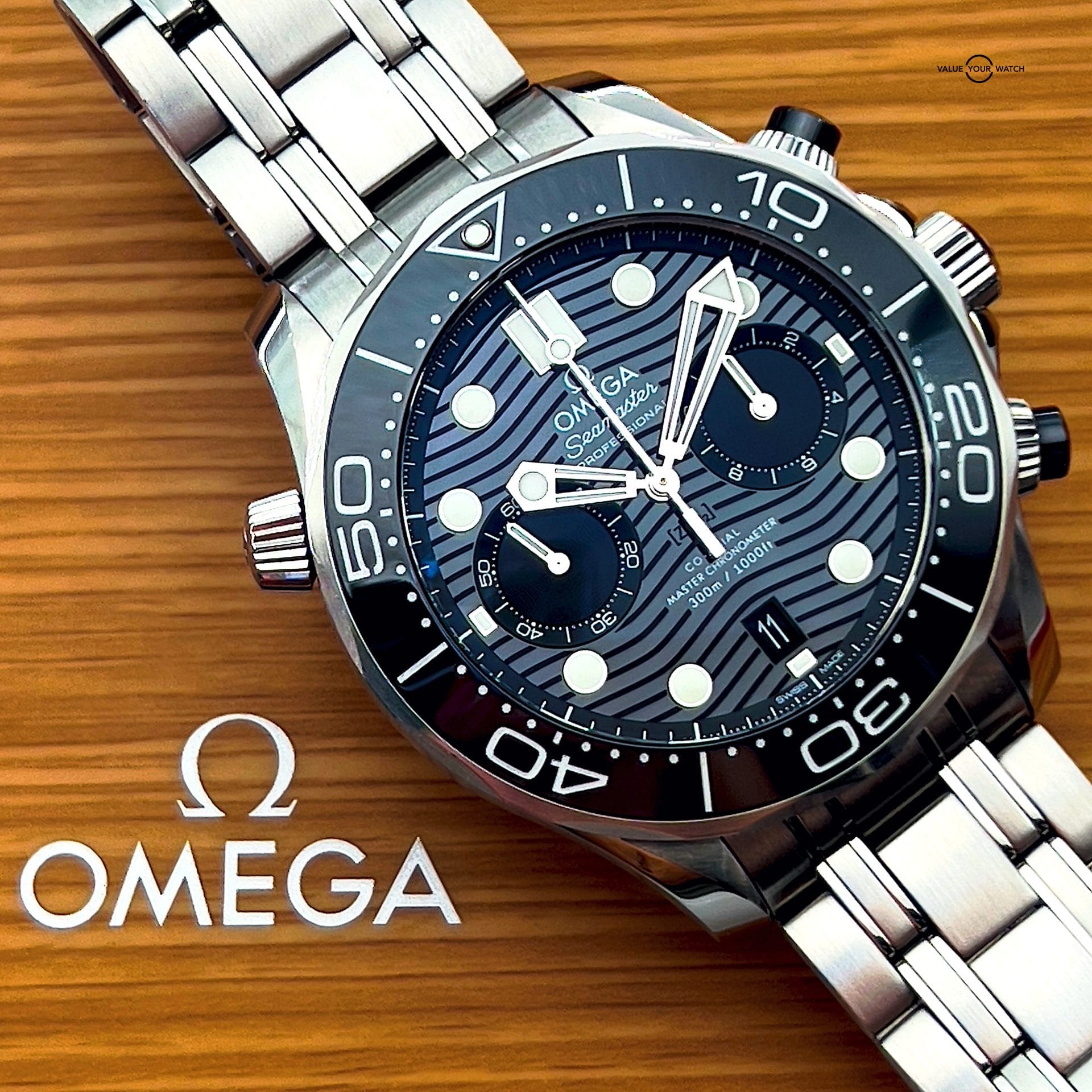 Omega Seamaster Professional 300 Chronograph 44mm / 210.30.44.51.01.001 / 2022 B&P - Image 2
