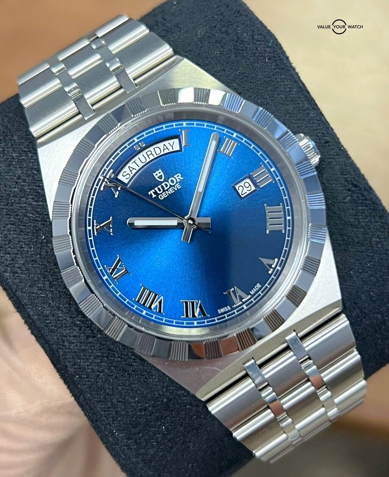 Tudor Royal 41mm Blue Dial Stainless Steel M28600 BOXES/PAPERS!