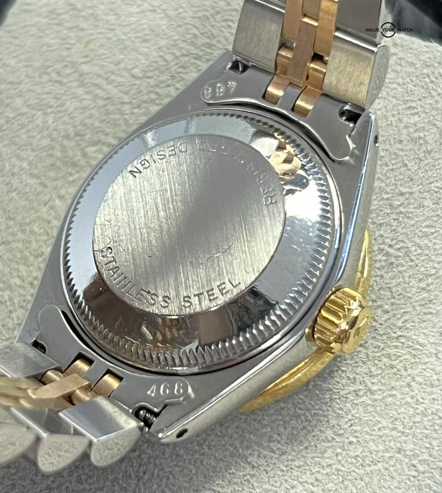 Rolex Ladies Oyster Perpetual 6916 DIAMONDS Two Tone Yellow Gold & SS! - Image 9