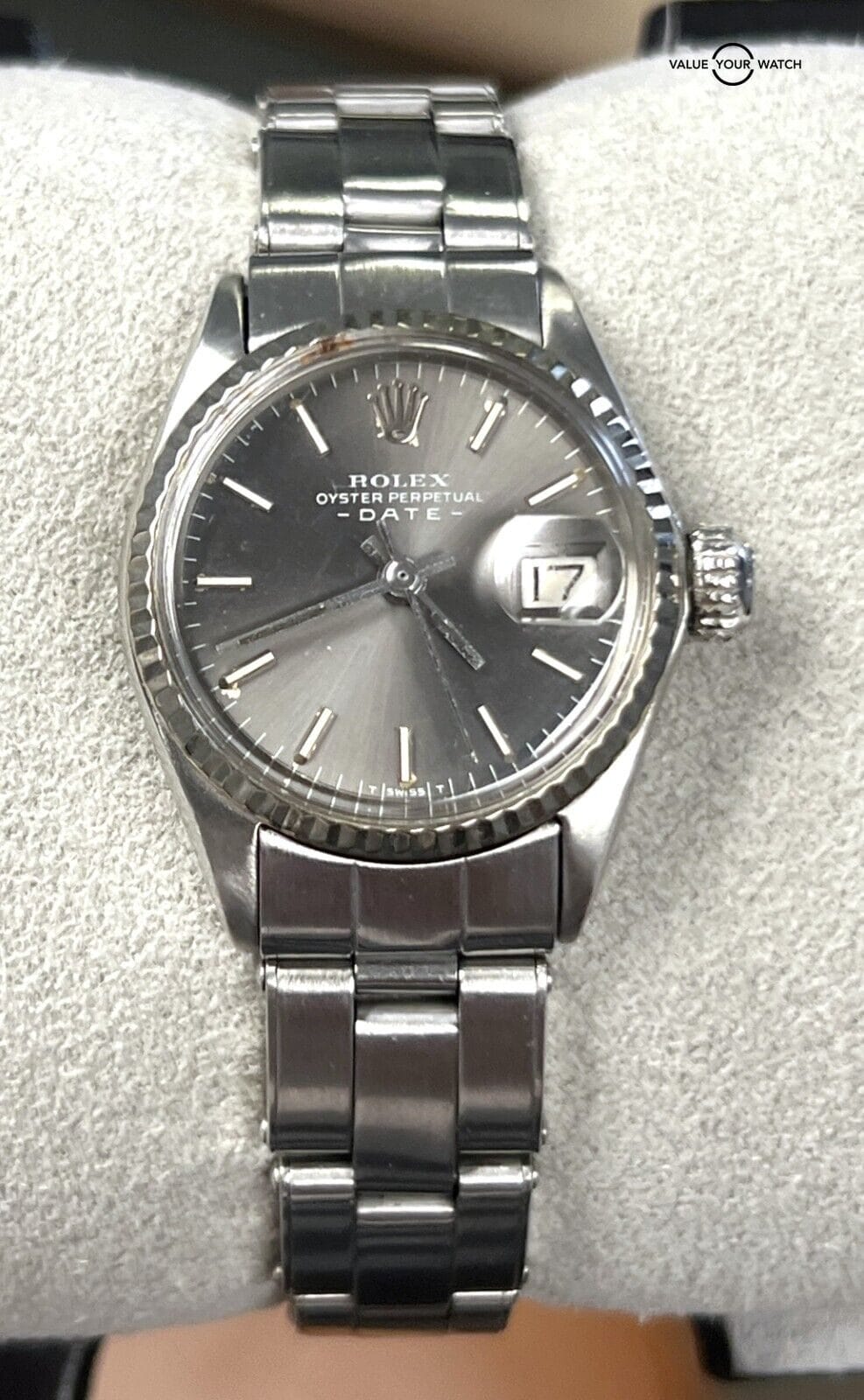 Rolex Ladies Oyster Perpetual Date 6517 Stainless Steel Automatic!