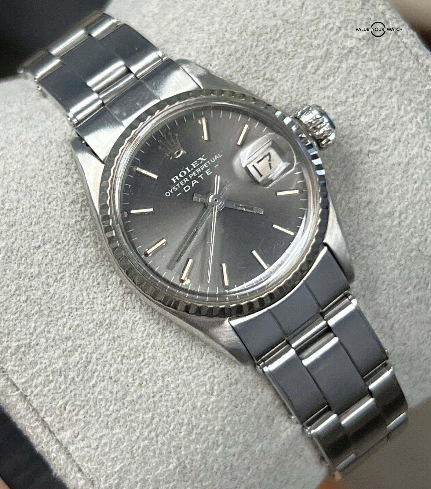 Rolex Ladies Oyster Perpetual Date 6517 Stainless Steel Automatic! - Image 6