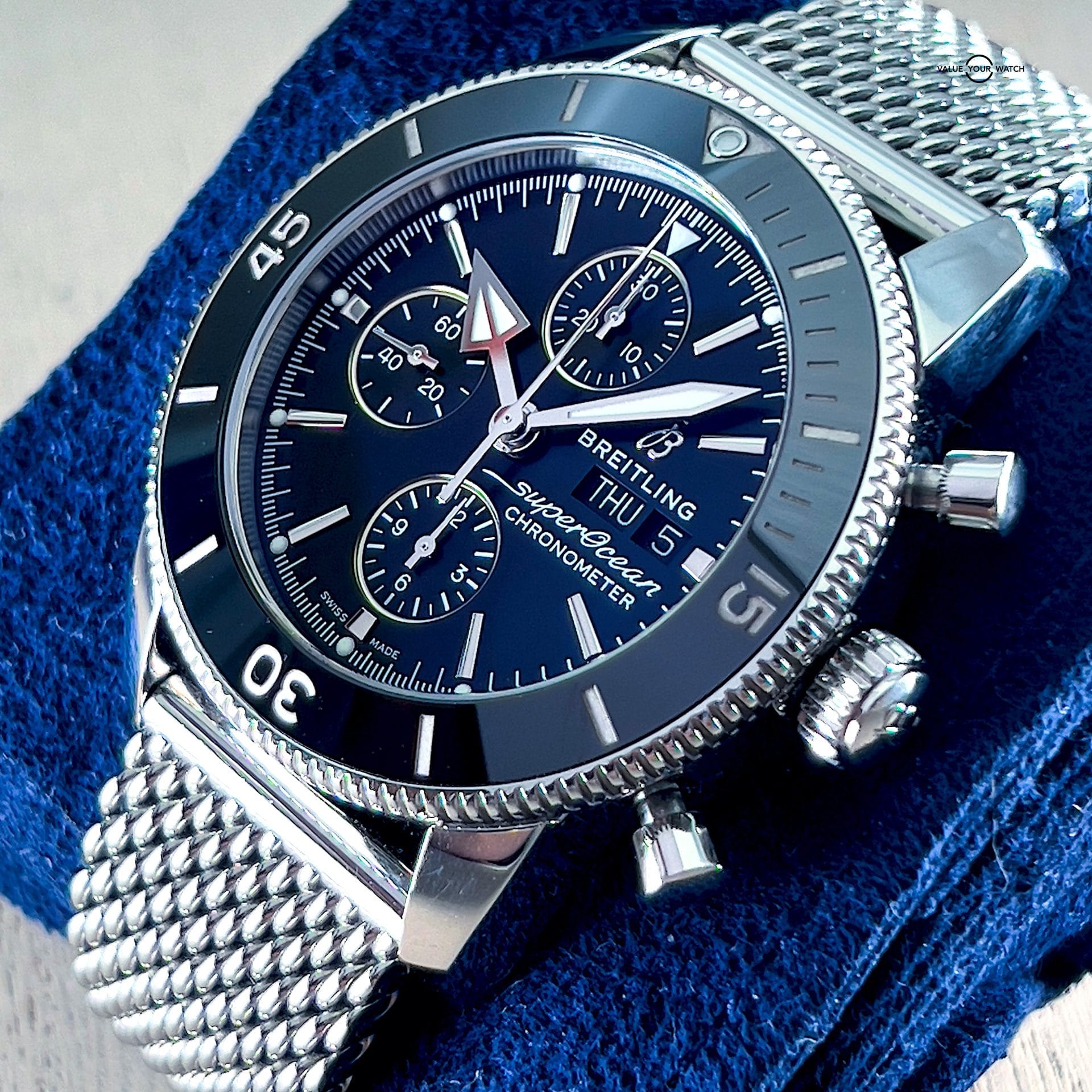 Breitling Superocean Heritage II Chronograph 44mm Black / A13313 / 2022 B&P - Image 5