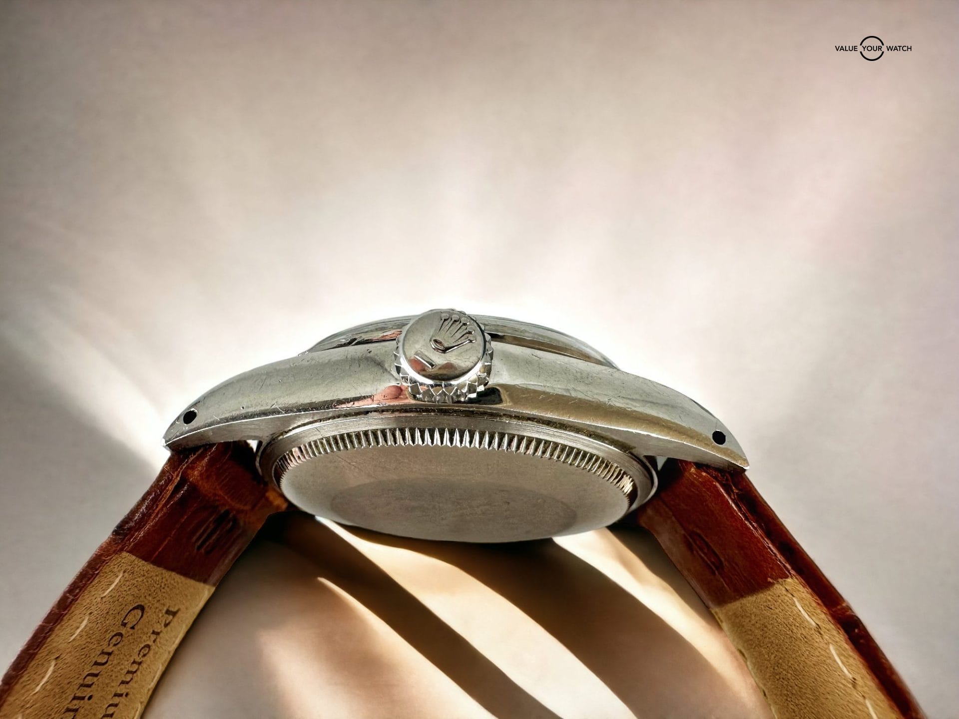 Vintage Rolex 1500 Oyster Perpetual Date Stainless Steel Champagne Dial 34mm - Image 6