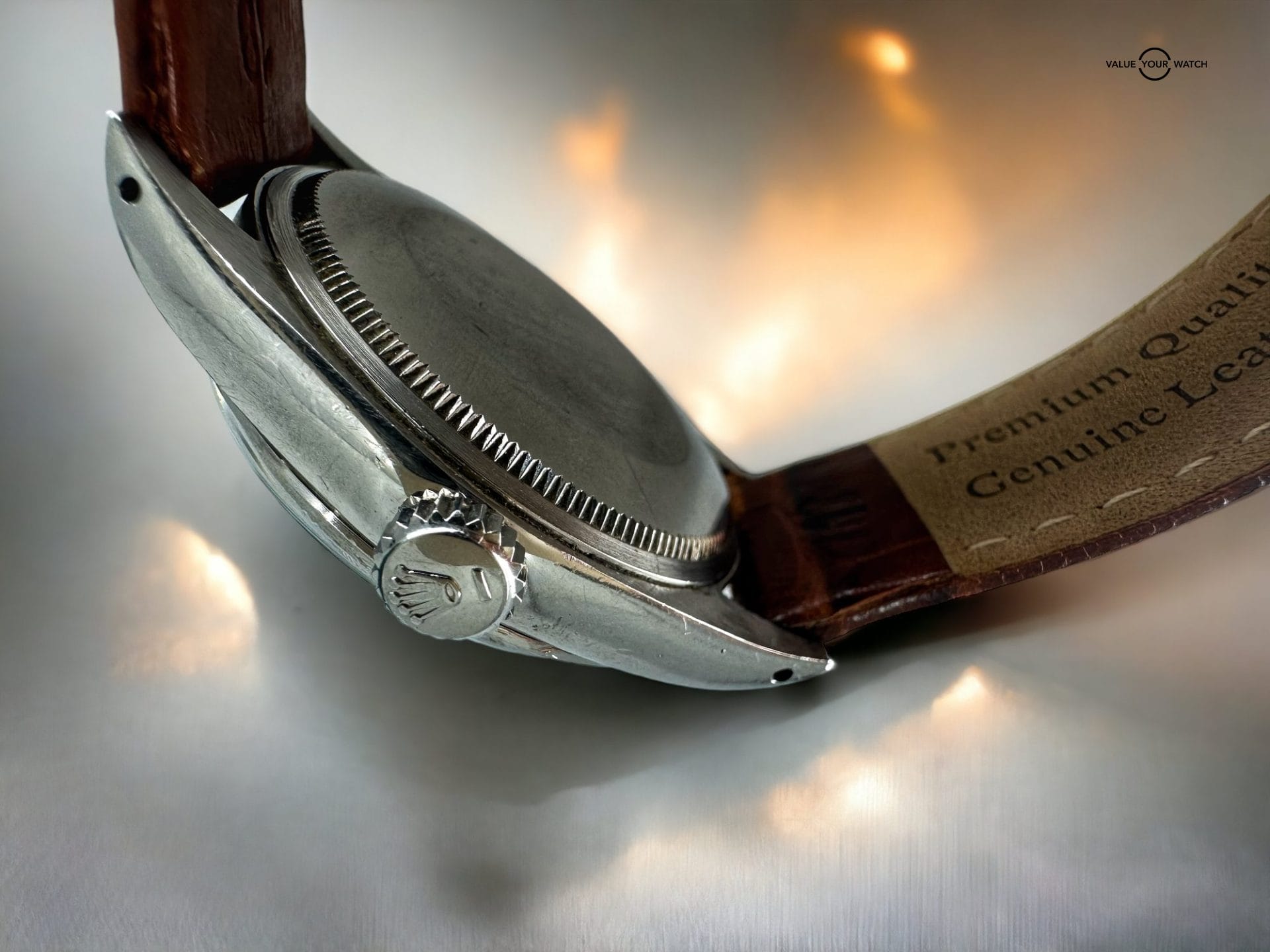 Vintage Rolex 1500 Oyster Perpetual Date Stainless Steel Champagne Dial 34mm - Image 7