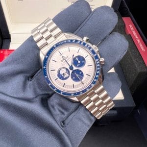 2022 w/ Bracelet Omega Speedmaster Silver Snoopy Award Silver Dial Complete Set