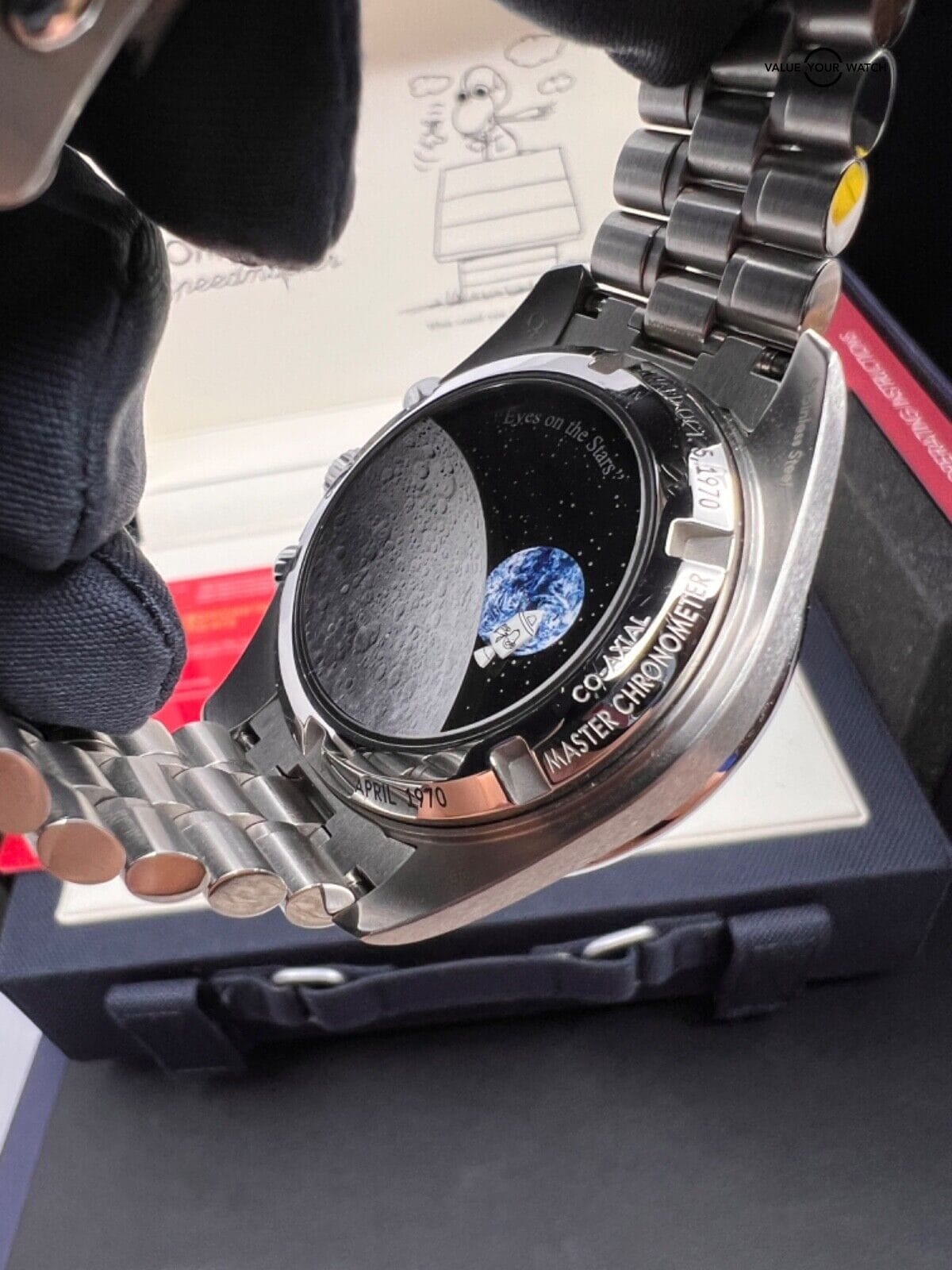 2022 w/ Bracelet Omega Speedmaster Silver Snoopy Award Silver Dial Complete Set - Image 3