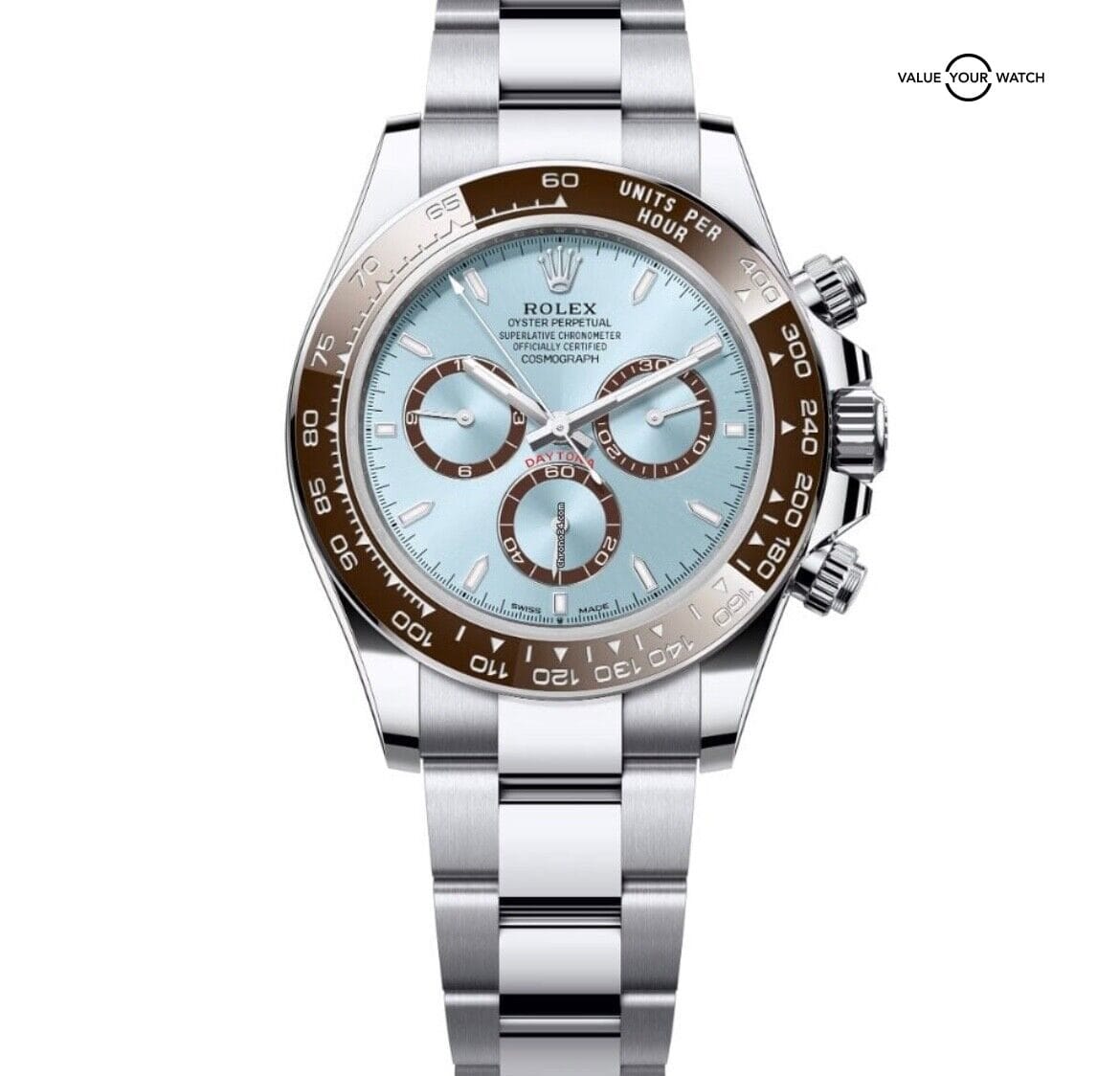 New Release 2023 Rolex Platinum DAYTONA COSMOGRAPH Glacier Blue DIAL 126506