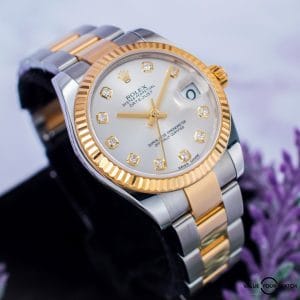 Rolex Lady Datejust 31mm Two-Tone Diamond Gold Watch – BOX & PAPERS – 178273