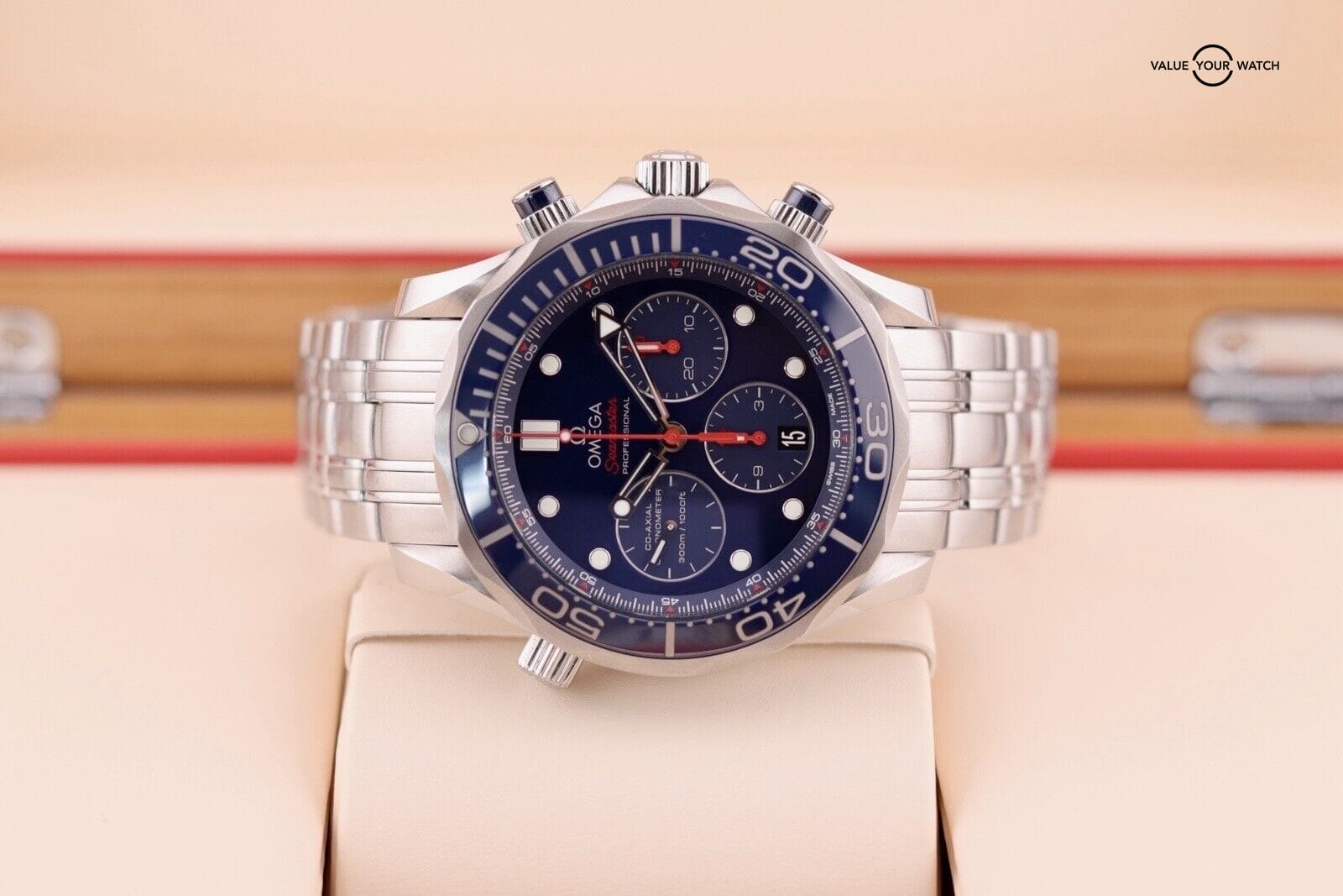 OMEGA Diver 300M Co-Axial Chronograph Blue Men's Watch - 212.30.44.50.03.001