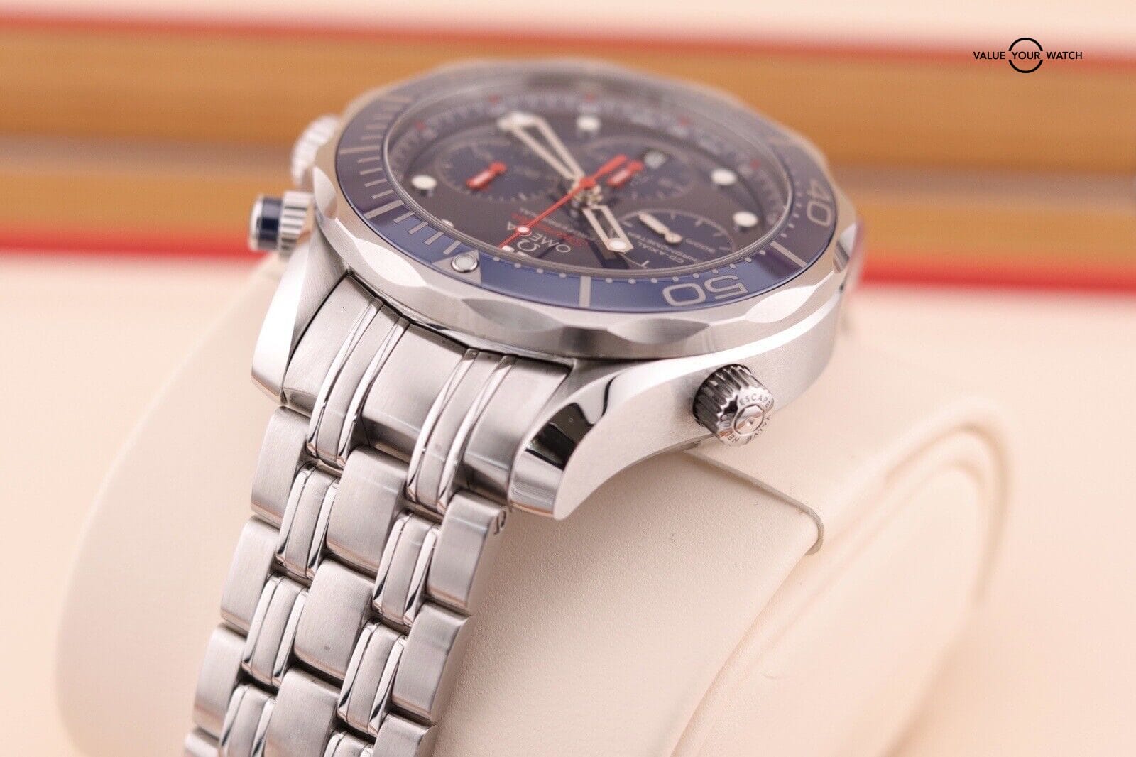 OMEGA Diver 300M Co-Axial Chronograph Blue Men's Watch - 212.30.44.50.03.001 - Image 10