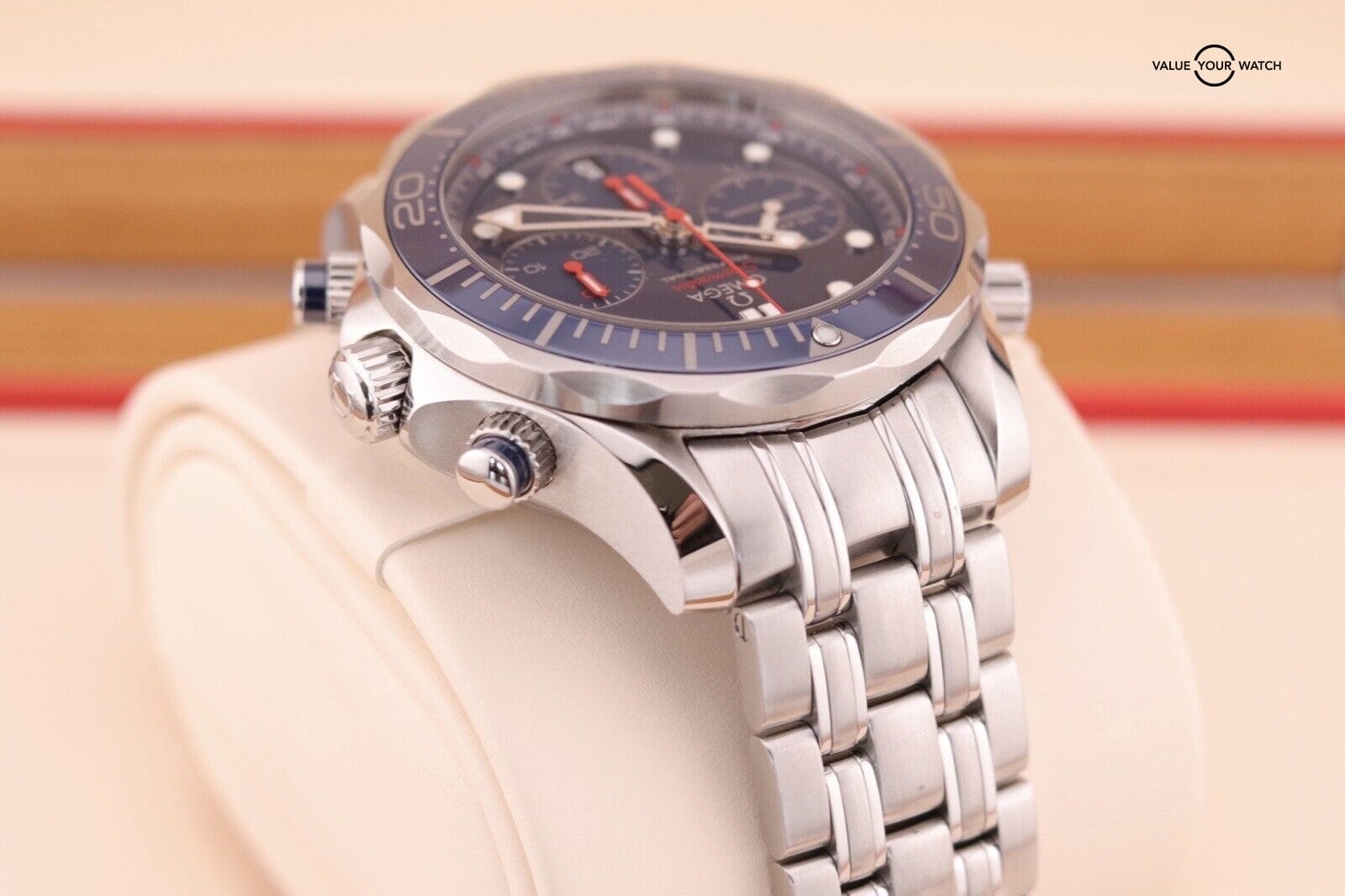 OMEGA Diver 300M Co-Axial Chronograph Blue Men's Watch - 212.30.44.50.03.001 - Image 11