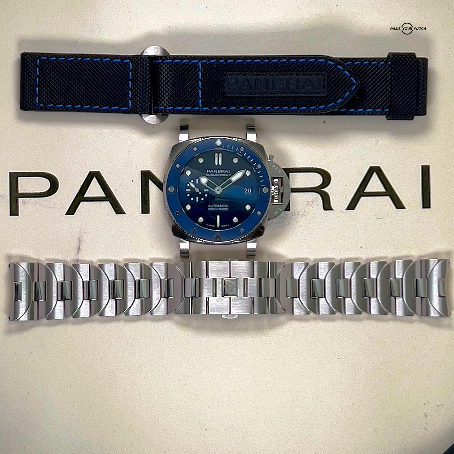 Panerai Submersible 1068 Blu Notte 42mm / PAM01068 / 2022 Full Set B&P - Image 10