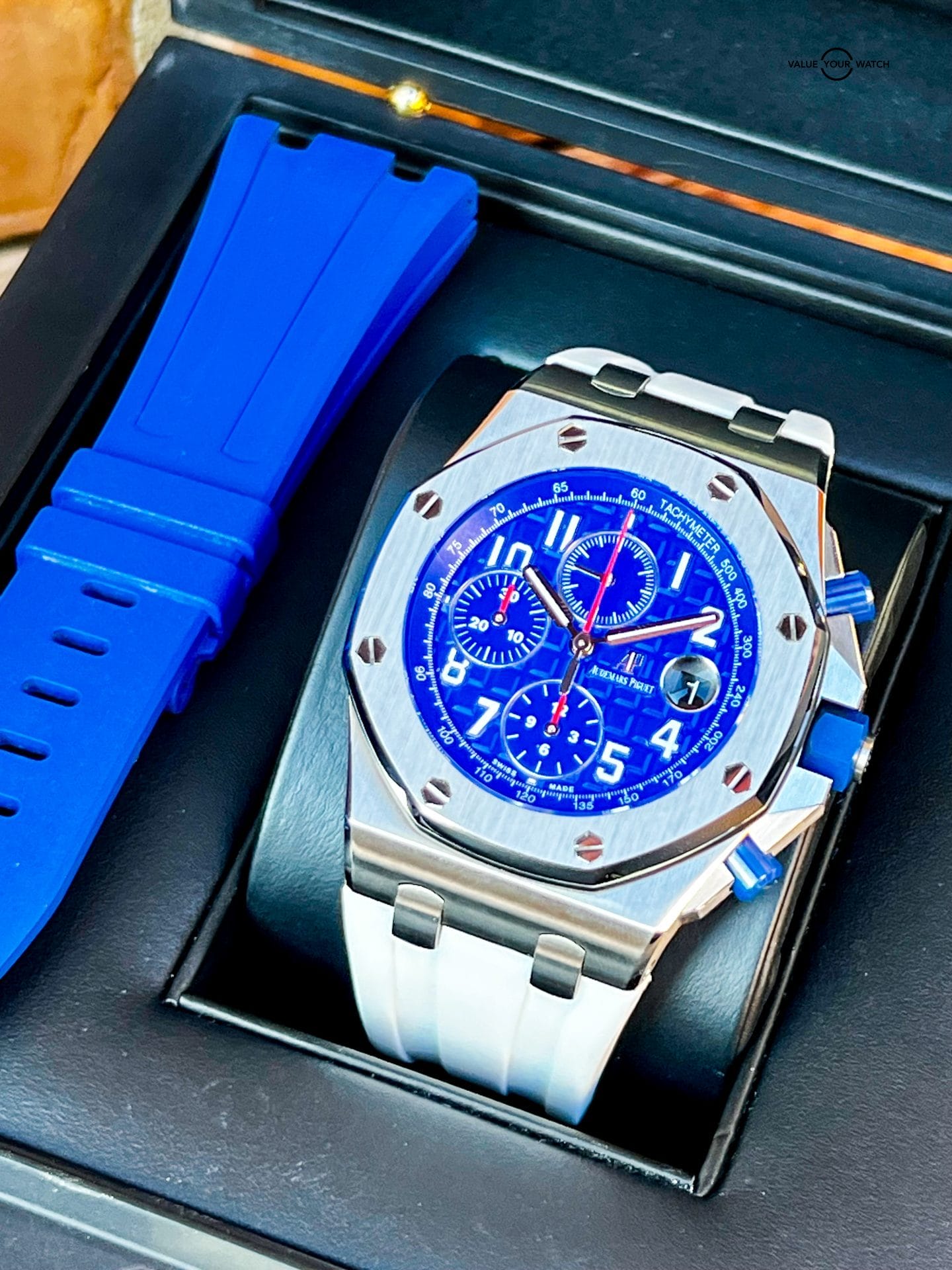 *DISCONTINUED/RARE* Audemars Piguet Royal Oak Offshore Indigo Blue 42mm Complete - Image 15