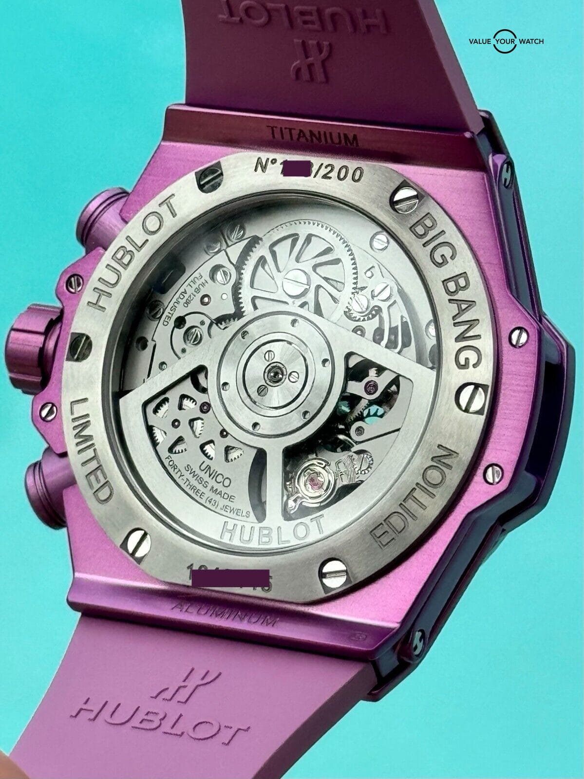 NEW Hublot Big Bang Unico Summer Purple 1 of 200 Limited 441.UL.5820.NR - Image 13