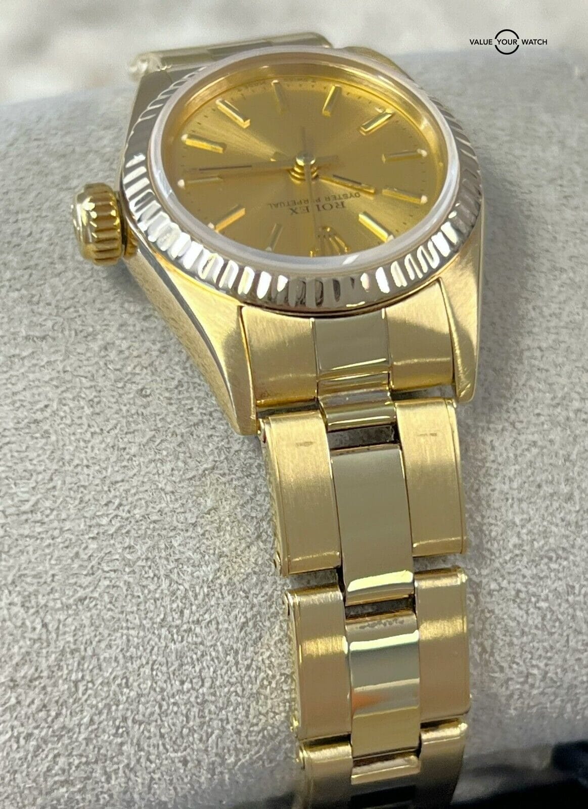 Rolex Ladies Oyster Perpetual 24mm 14K Yellow Gold 67197! - Image 10