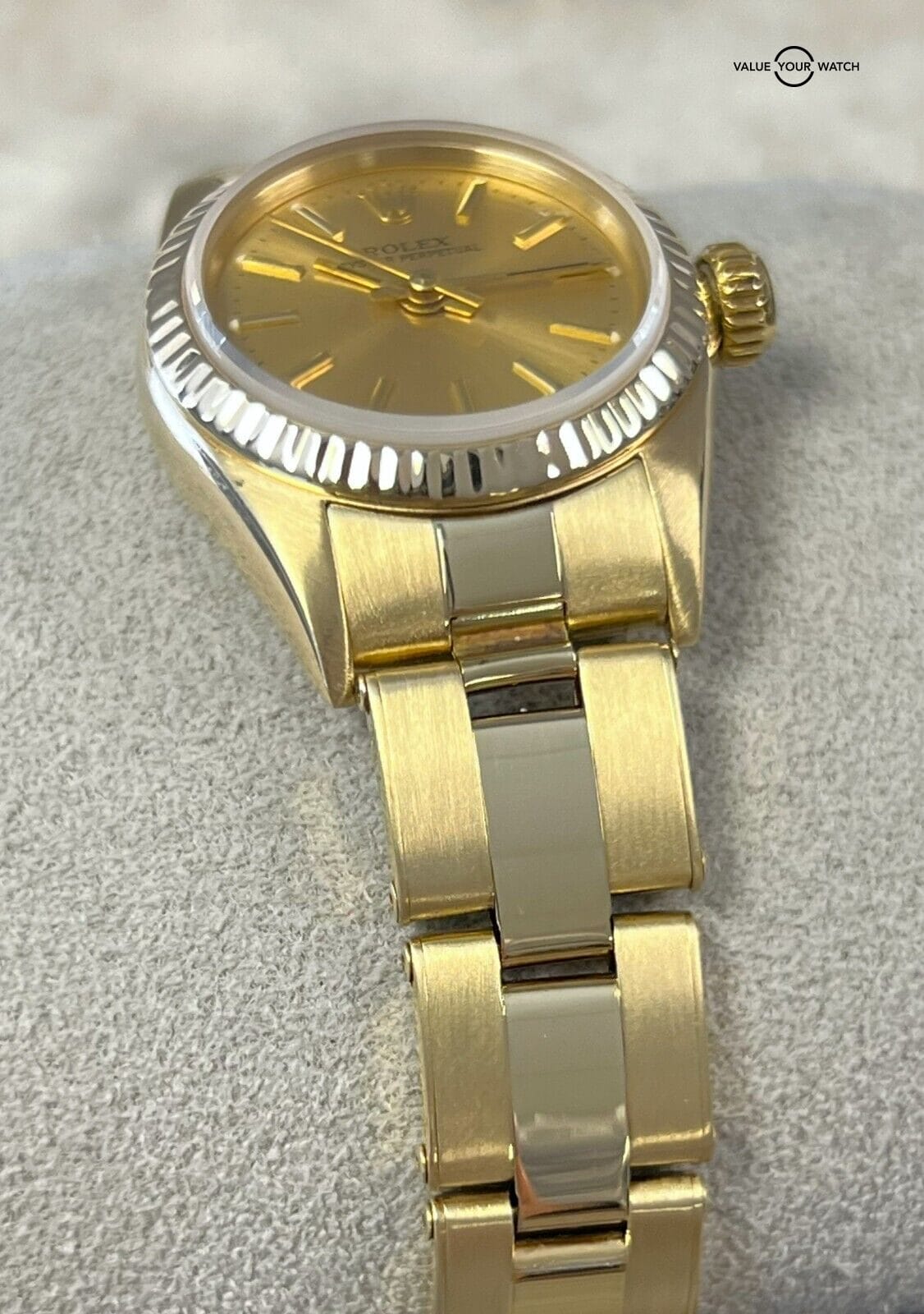 Rolex Ladies Oyster Perpetual 24mm 14K Yellow Gold 67197! - Image 11