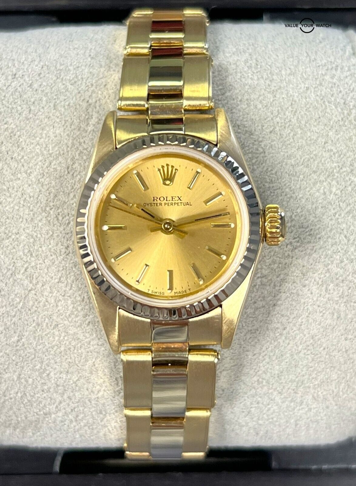 Rolex Ladies Oyster Perpetual 24mm 14K Yellow Gold 67197! - Image 15