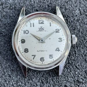 Vintage E. Gubelin Automatic Swiss 21J Watch 28-45 Estate Sale Needs Service