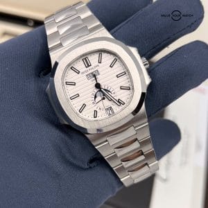 Complete Set Mint Condition White Dial Patek Philippe Nautilus 5726/1A-010