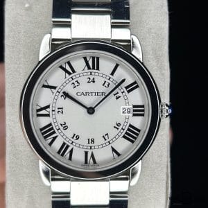 Ronde Solo De Cartier Watch 36mm, Quartz Movement, Steel W6701005