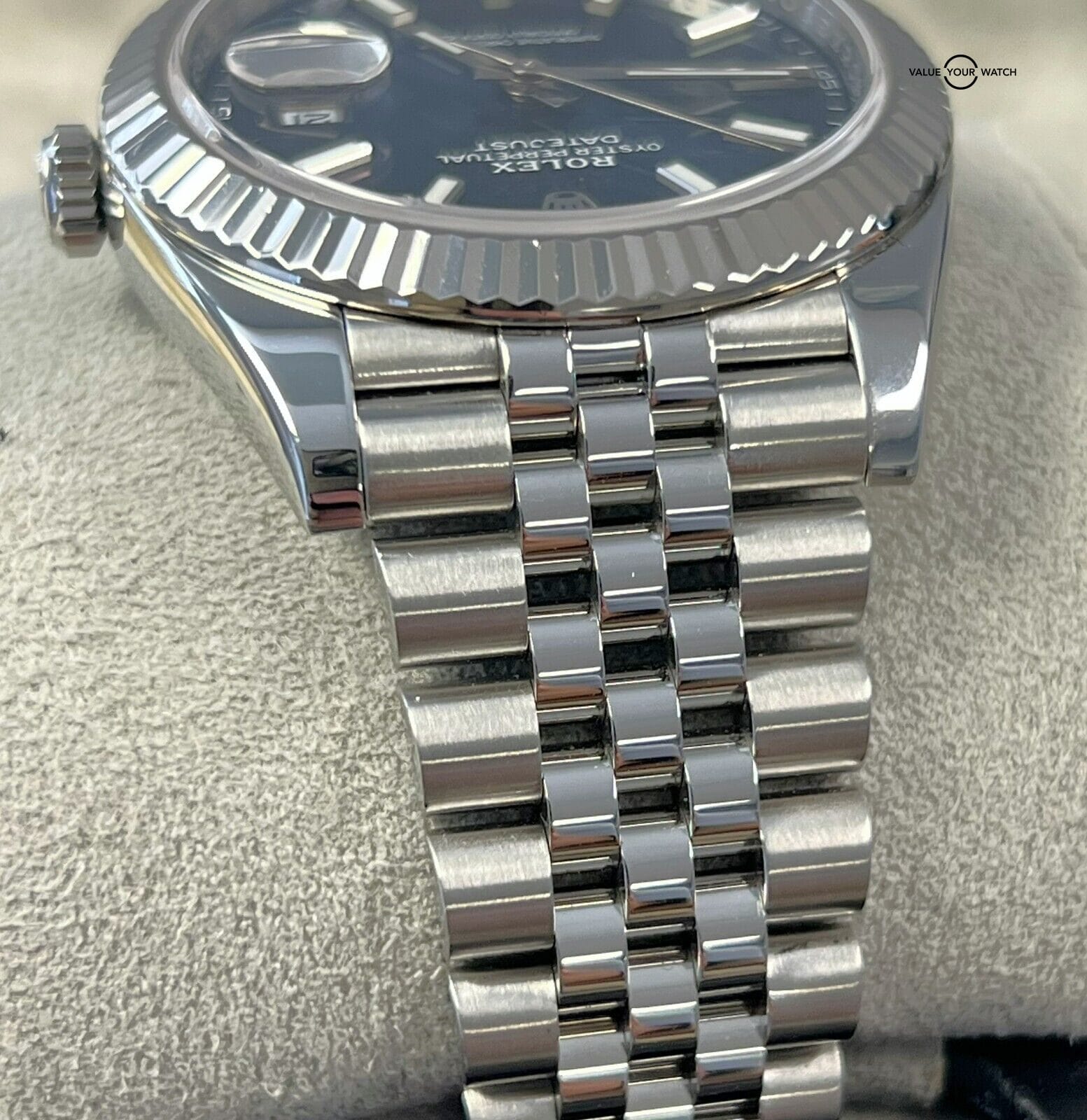 Rolex Datejust 41 Blue Dial Jubilee Stainless Steel White Gold 126334 B&P! - Image 5