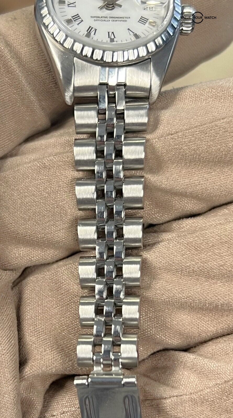 Rolex Date Ladies 69240 Jubilee Stainless Steel White Dial 26mm! - Image 14