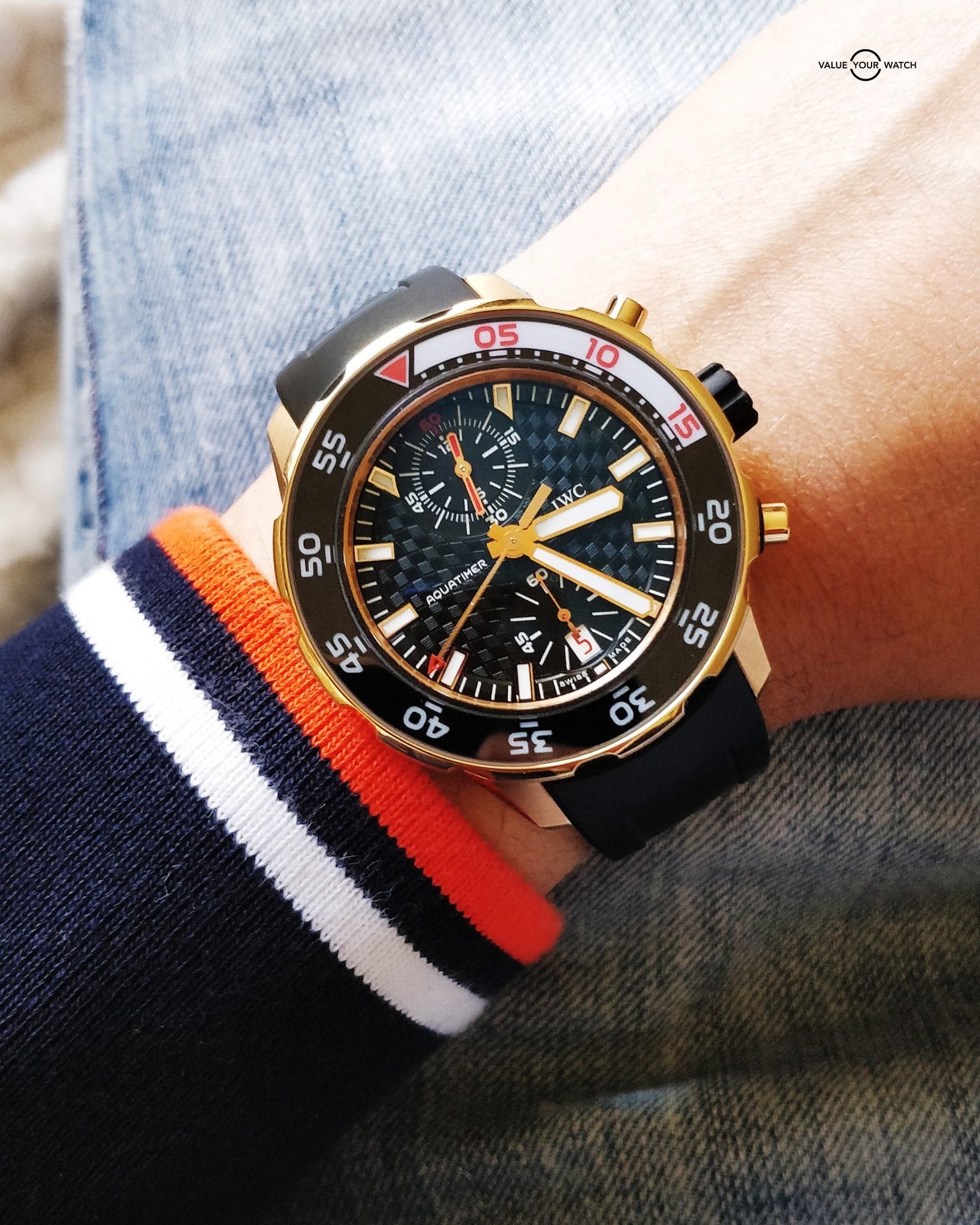 IWC Aquatimer Chronograph Flyback Rose Gold IWC Aquatimer Chronograph Flyback Rose Gold