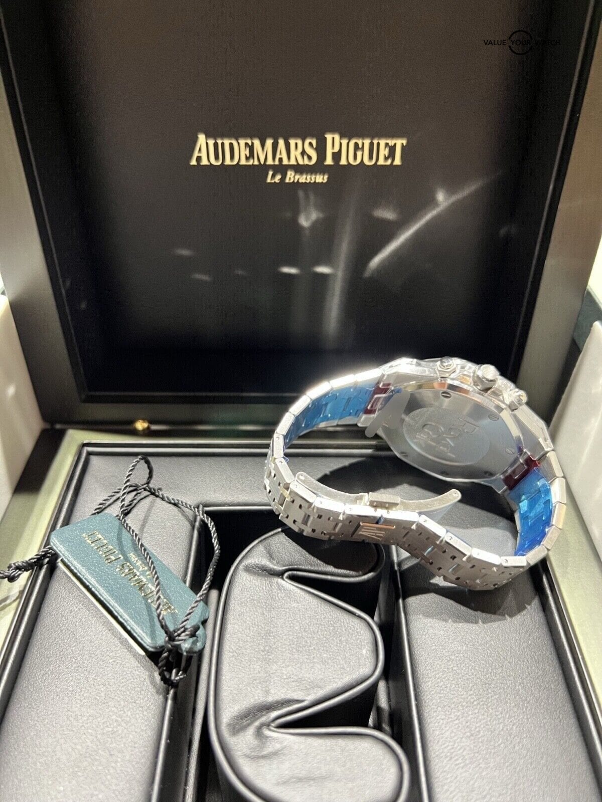 2023 New Audemars Piguet Royal Oak Selfwinding Chronograph Blue Dial Steel 38mm - Image 2